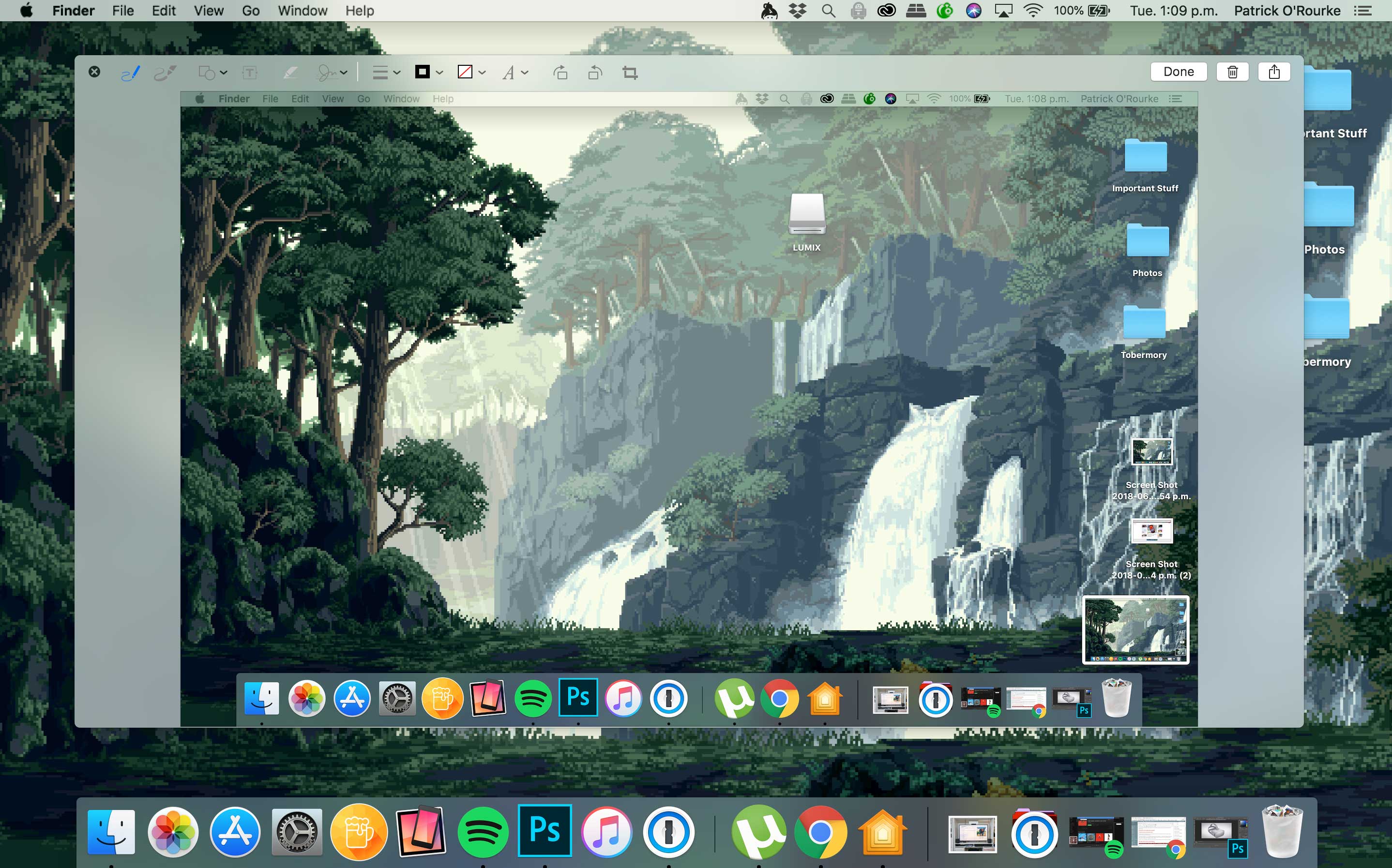 macOS Mojave screenshot functionality
