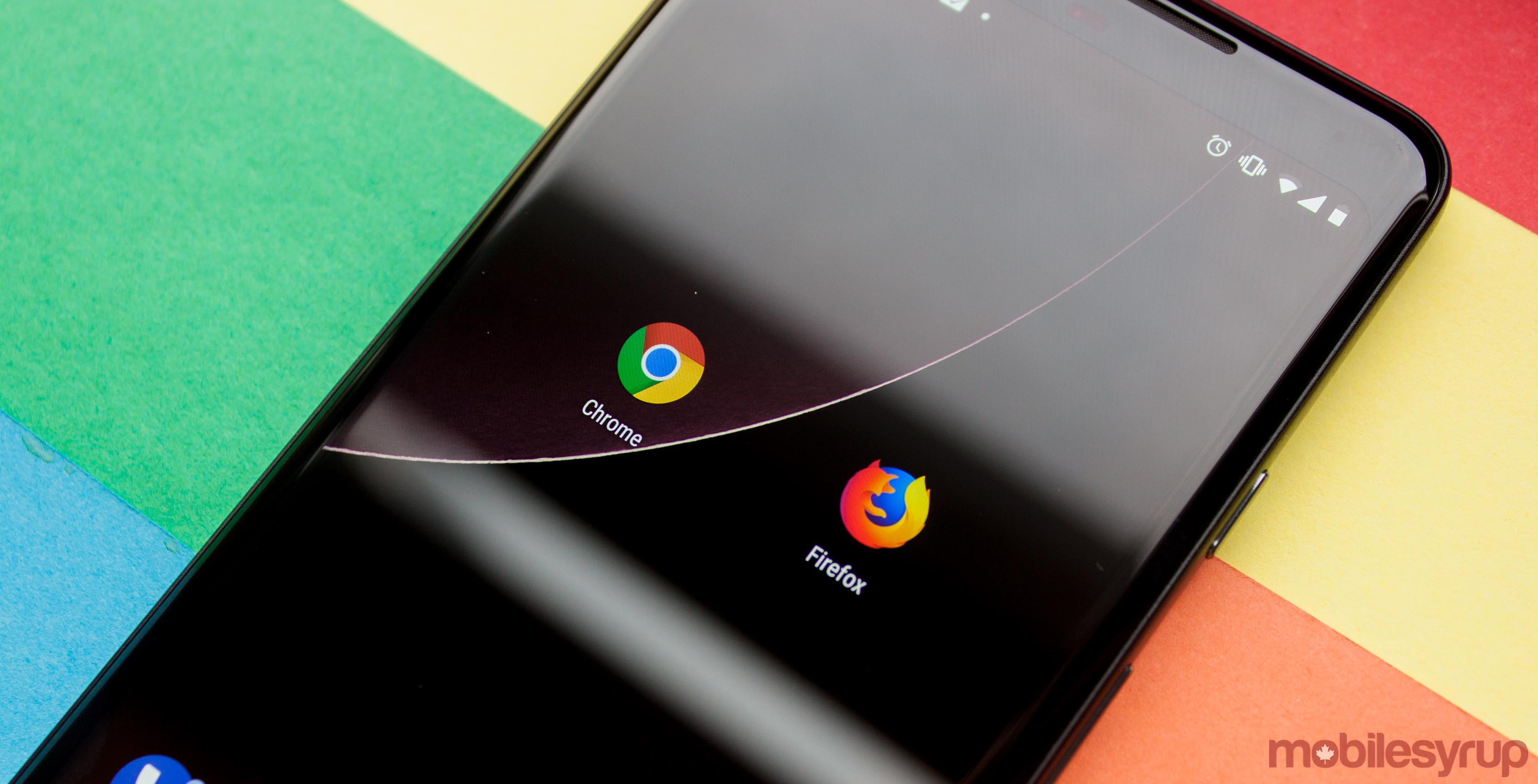 Google Chrome and Firefox app icons