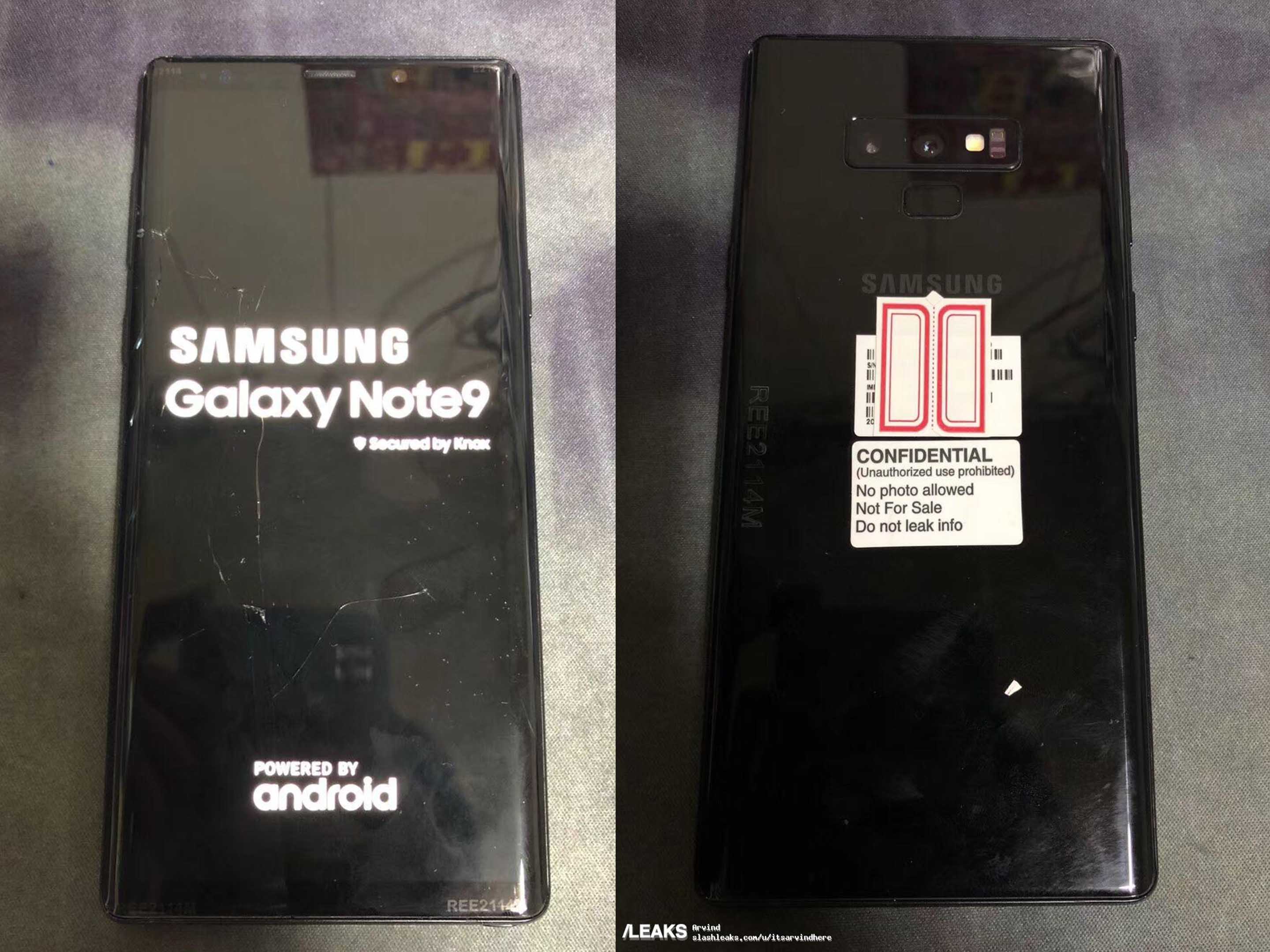 Note 9 leaked photos