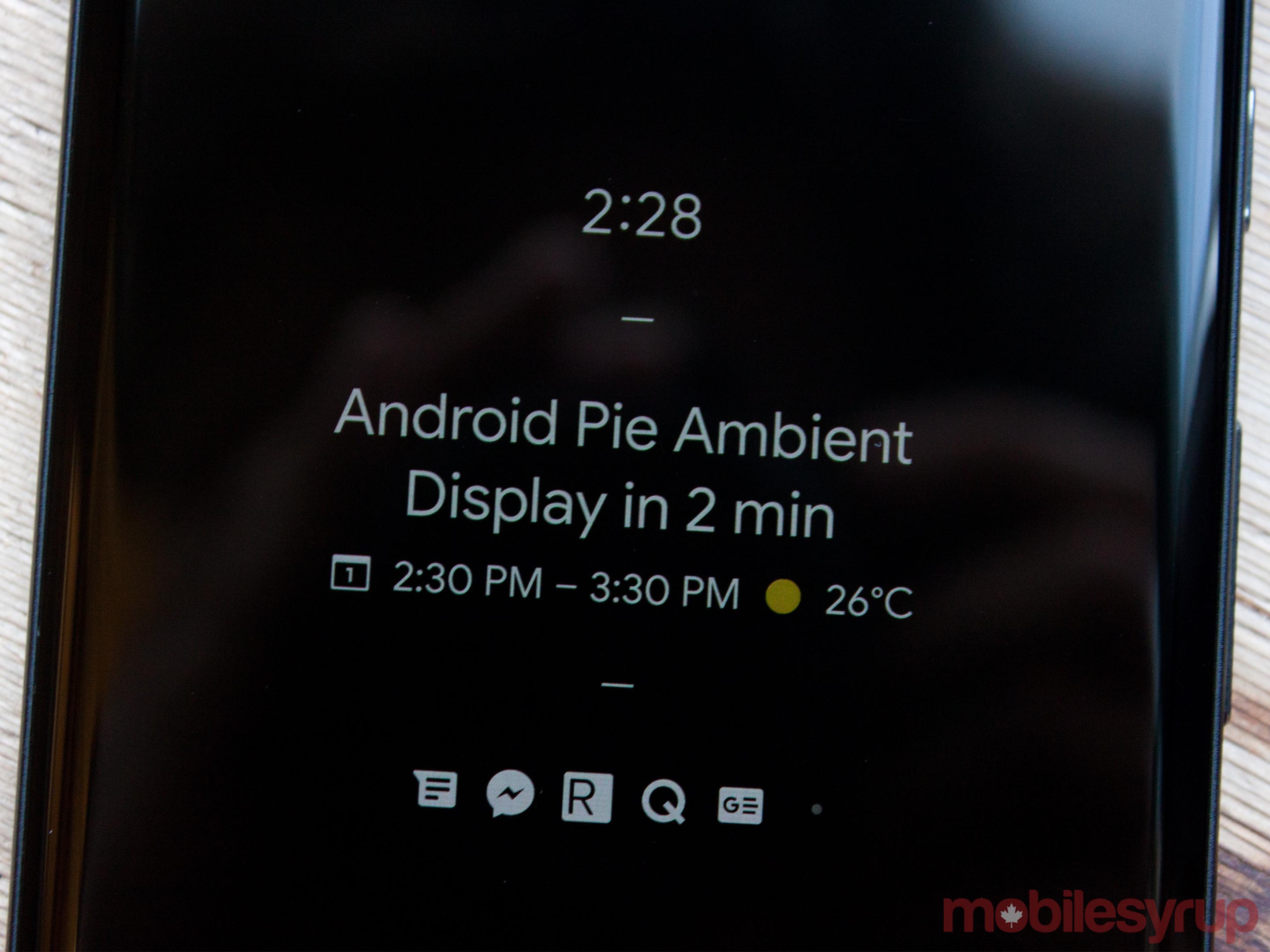 Android Pie Ambient Display