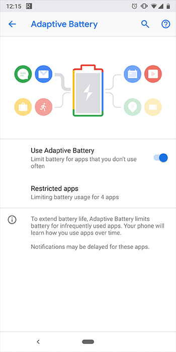 Android Pie Adaptive Battery