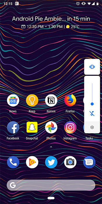 android pie disable home screen animation