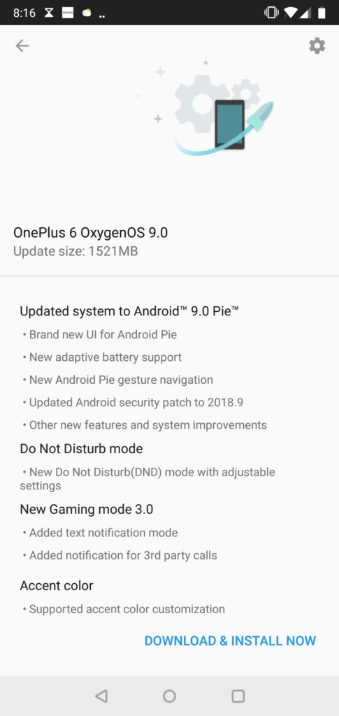 Android 9 Pie has arrived on the OnePlus 6