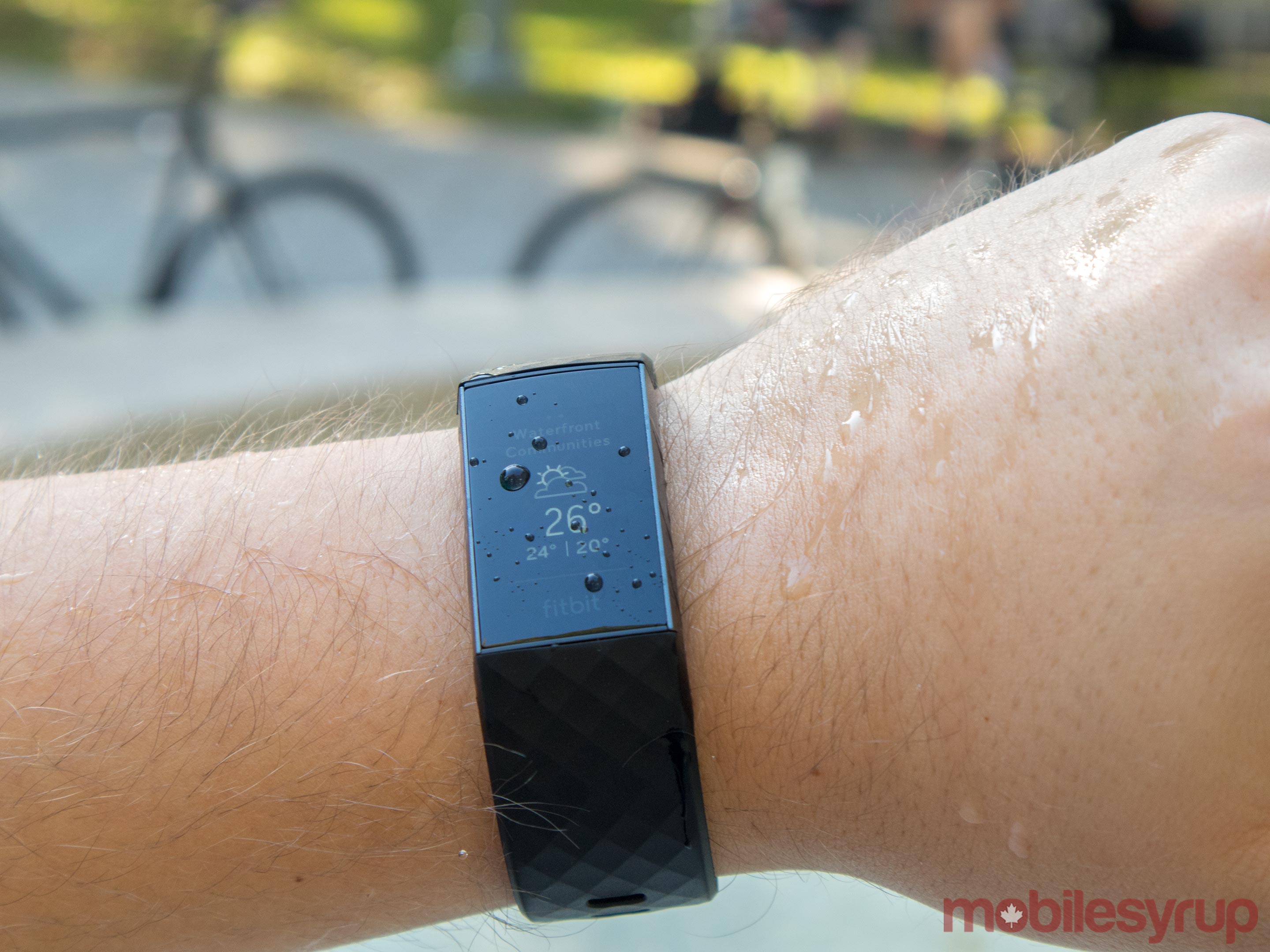 Fitbit Charge 3 water resistant
