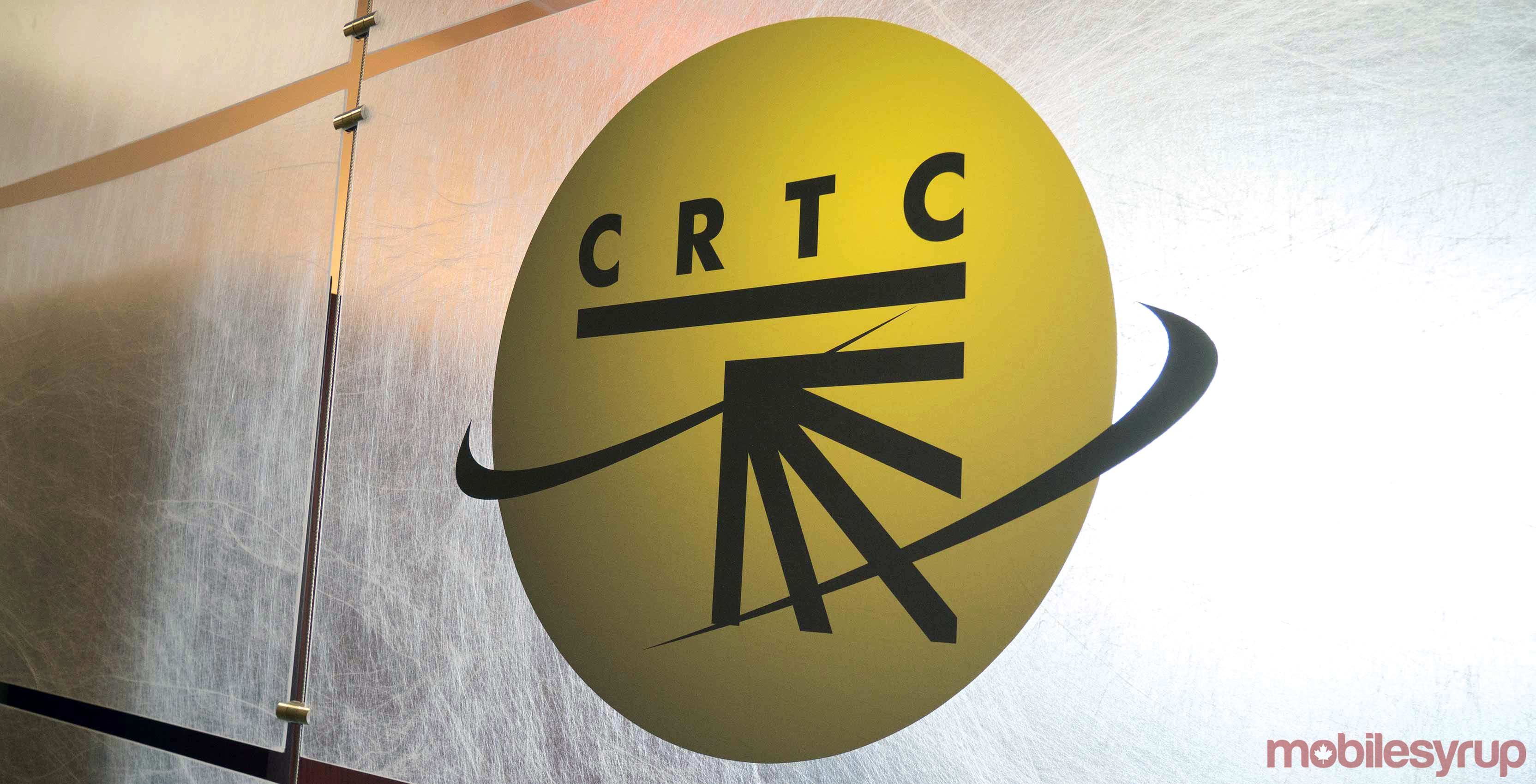 CRTC logo on wall