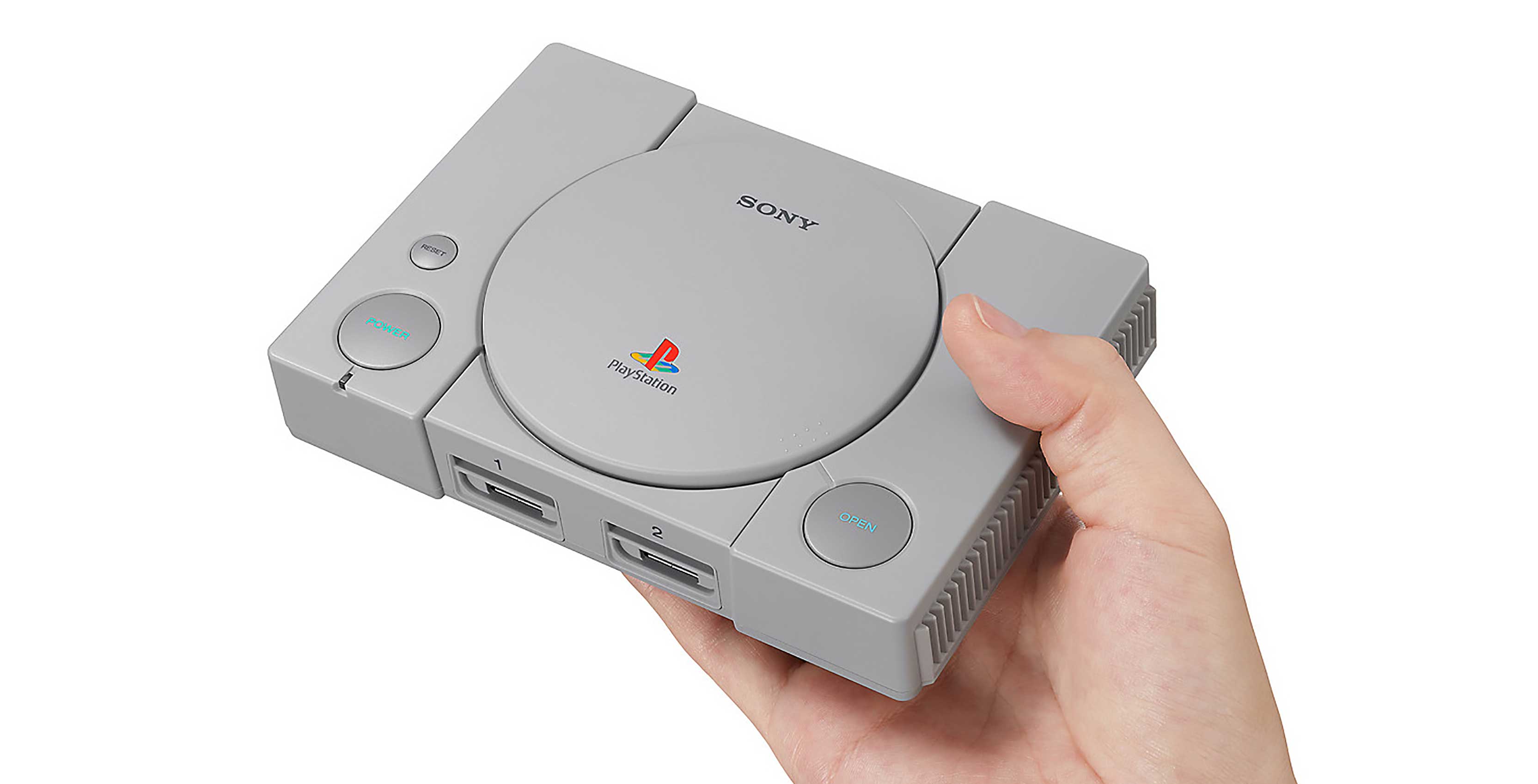 PlayStation Classic in hand