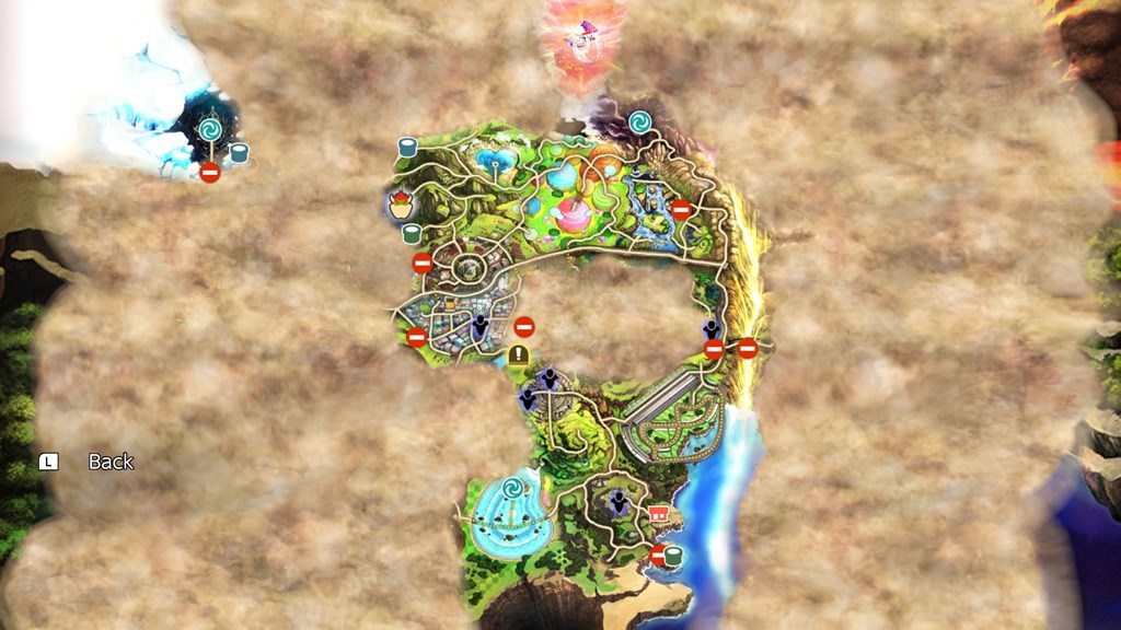 Super Smash Bros. Ultimate World of Light map