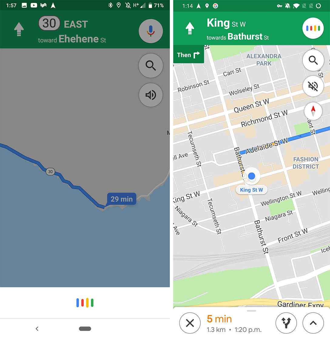 Google Maps Assistant redesign