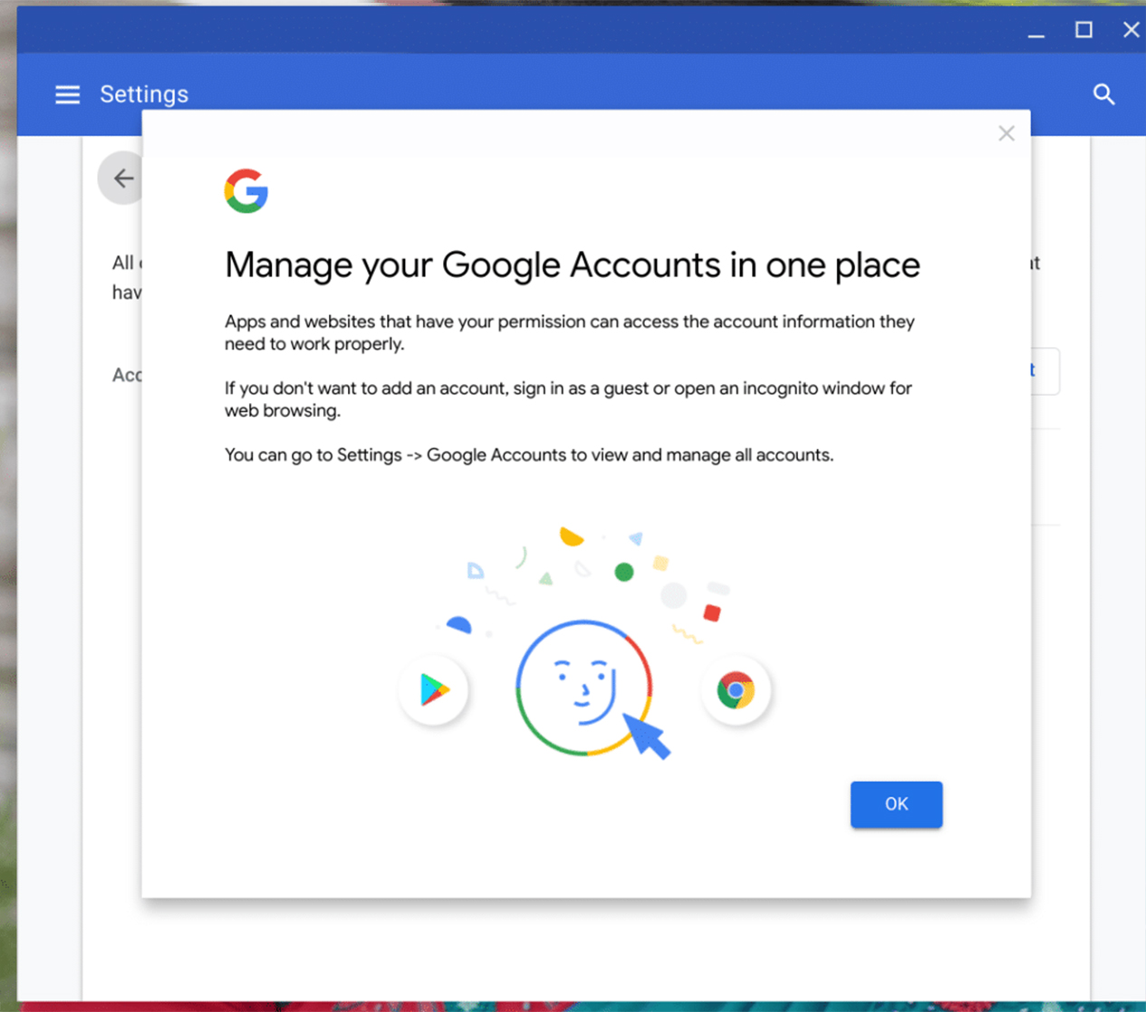 Chrome OS multi-account support