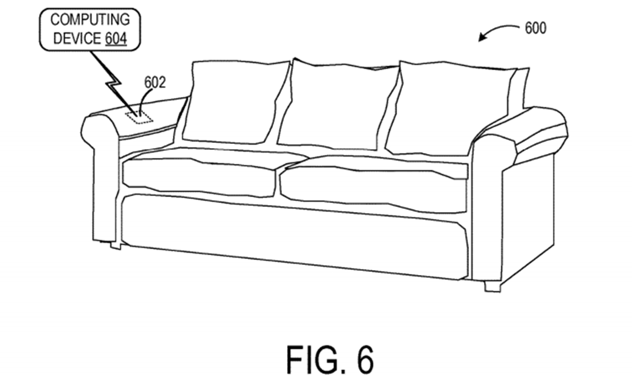 Smart fabric in a couch