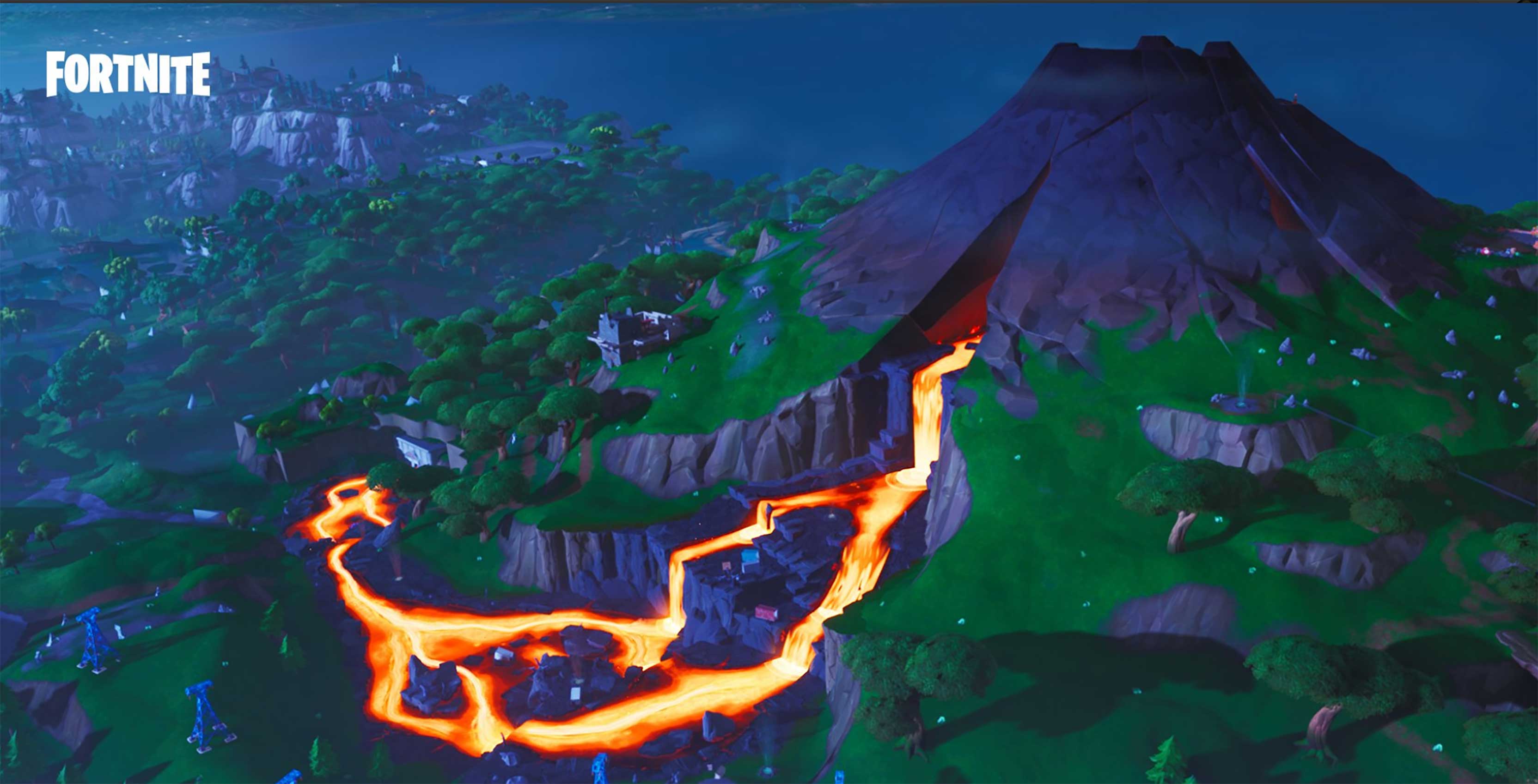 Fortnite Season 8 volcano