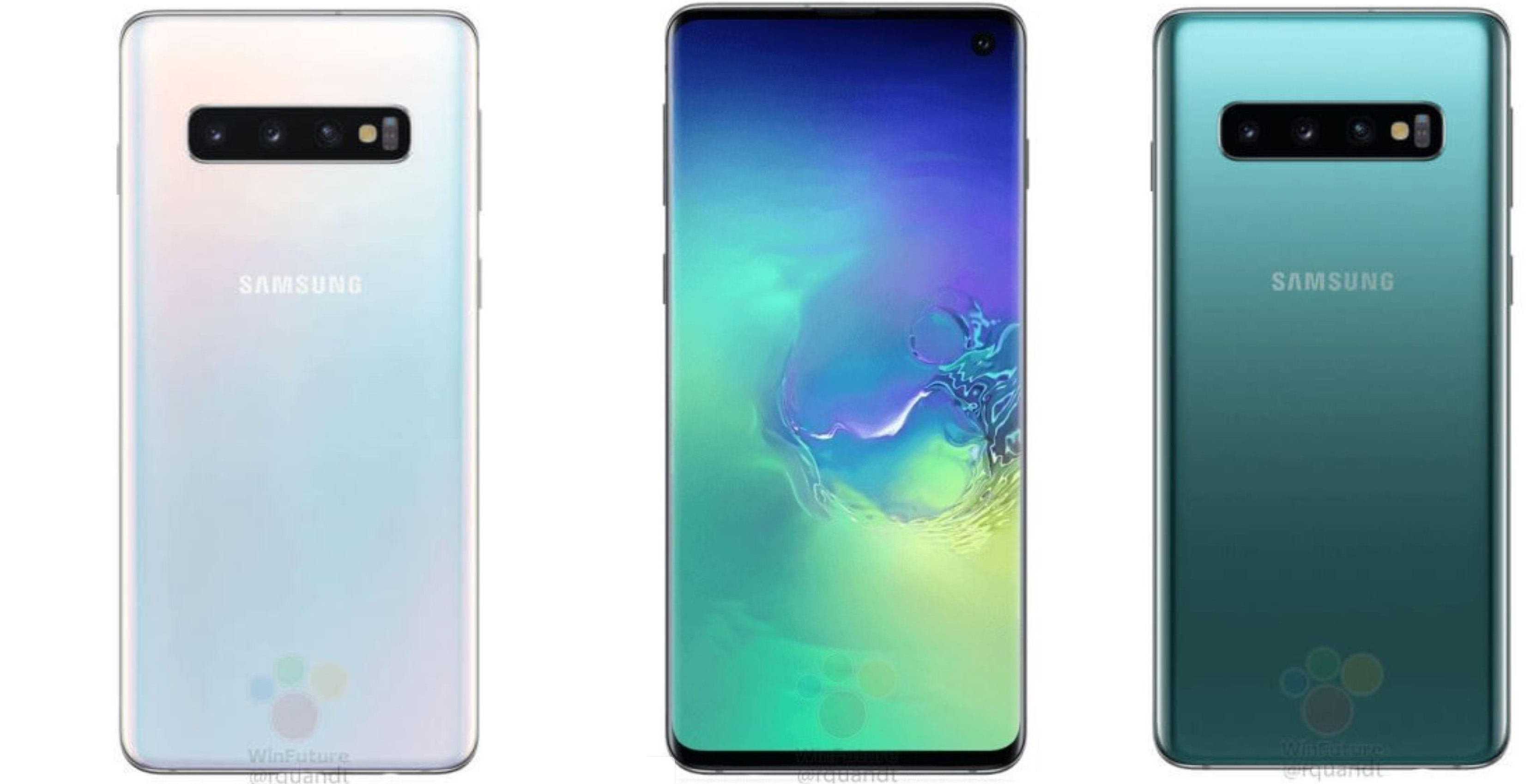 Here Are Renders Of The Samsung Galaxy S10 And S10 In White And Teal