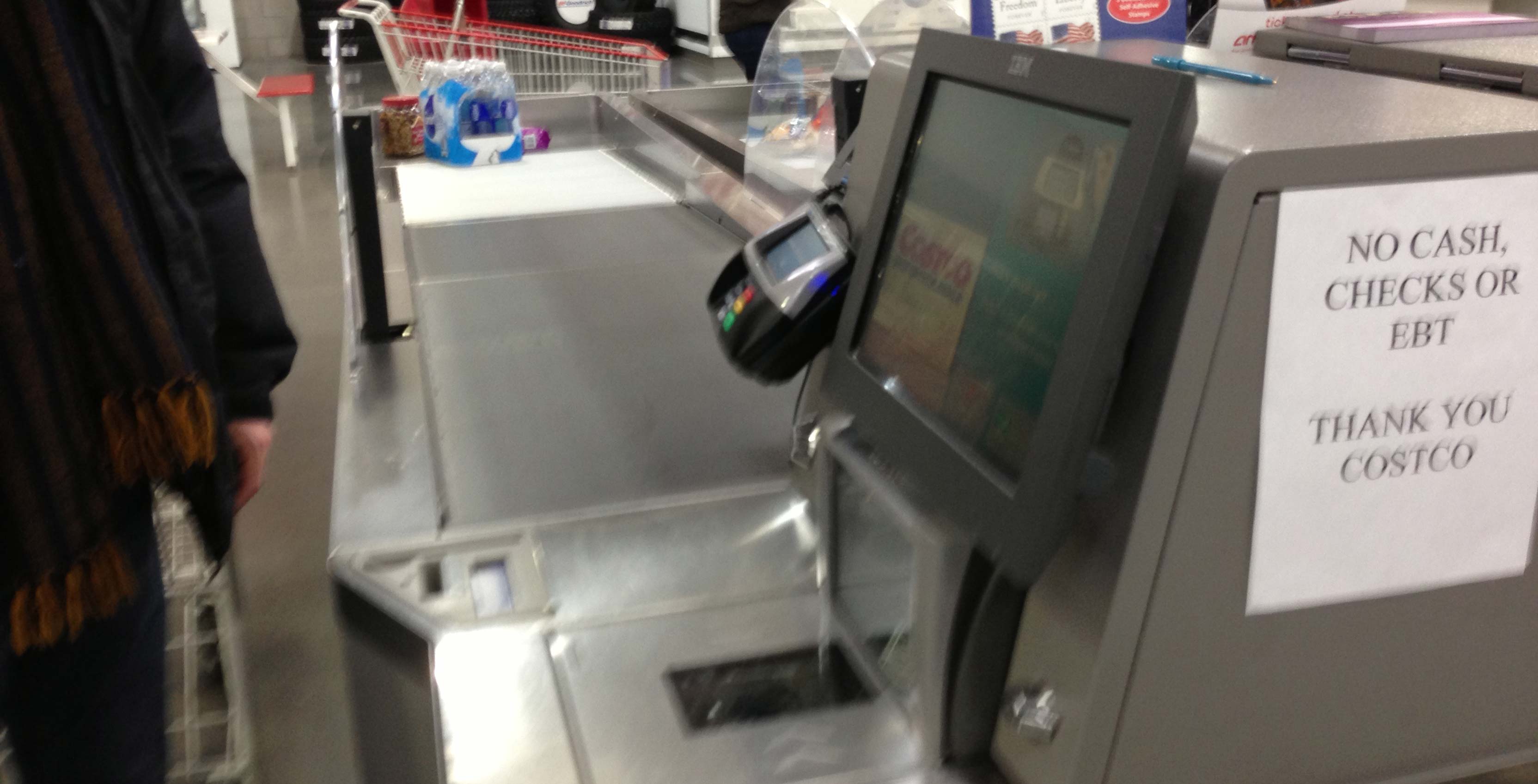 self-checkout kiosk