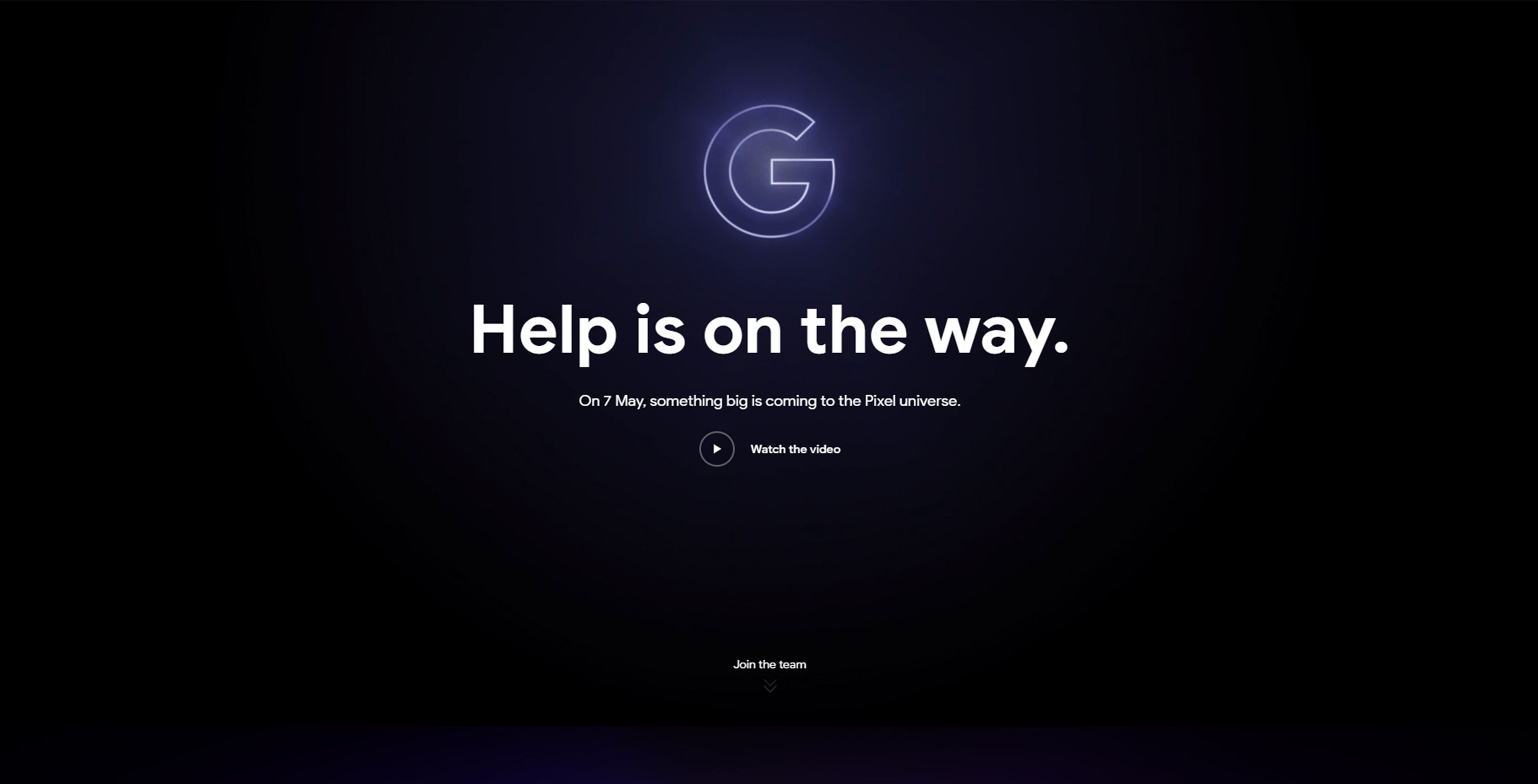Google 'Help is on the way' teaser