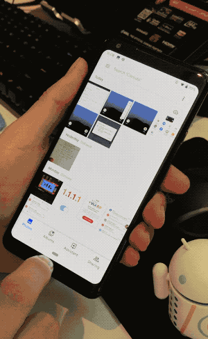 Android Q Beta 2 multitasking gesture