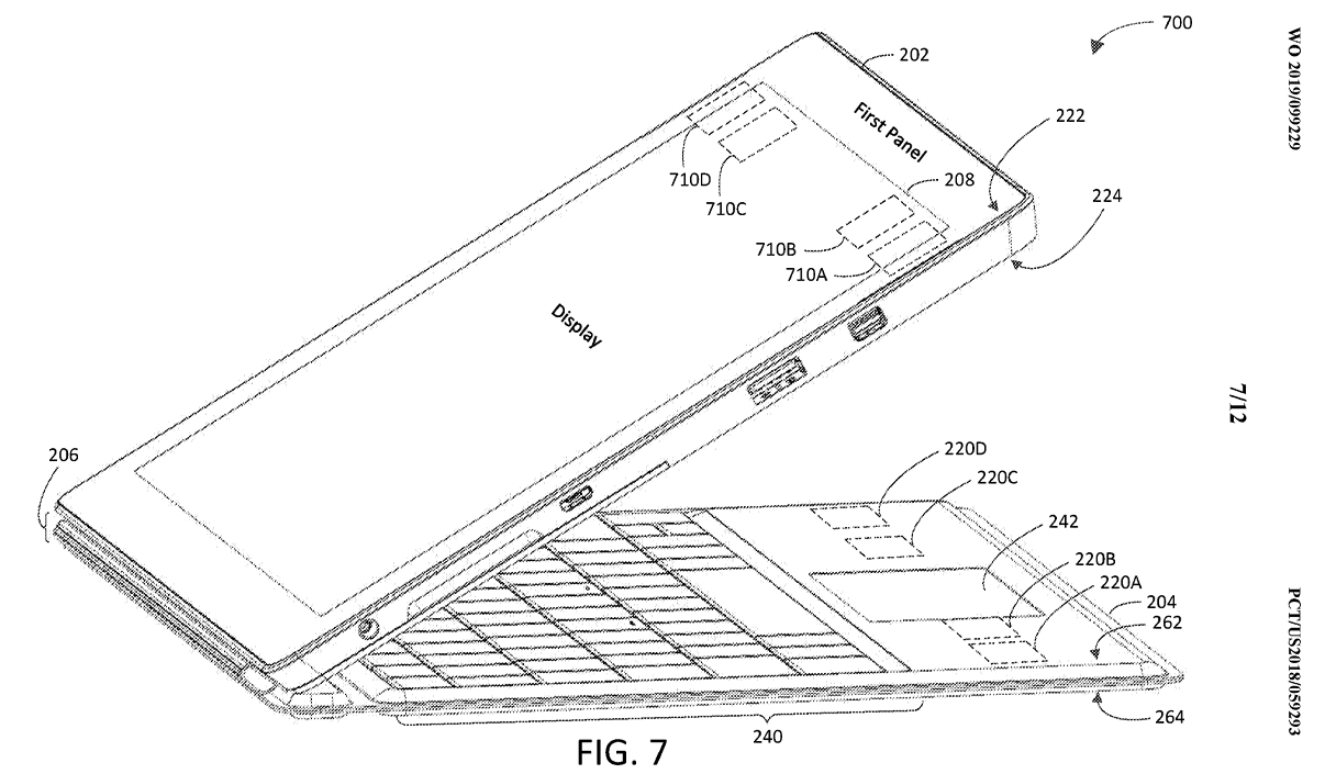Surface Pro 7 patent drawing