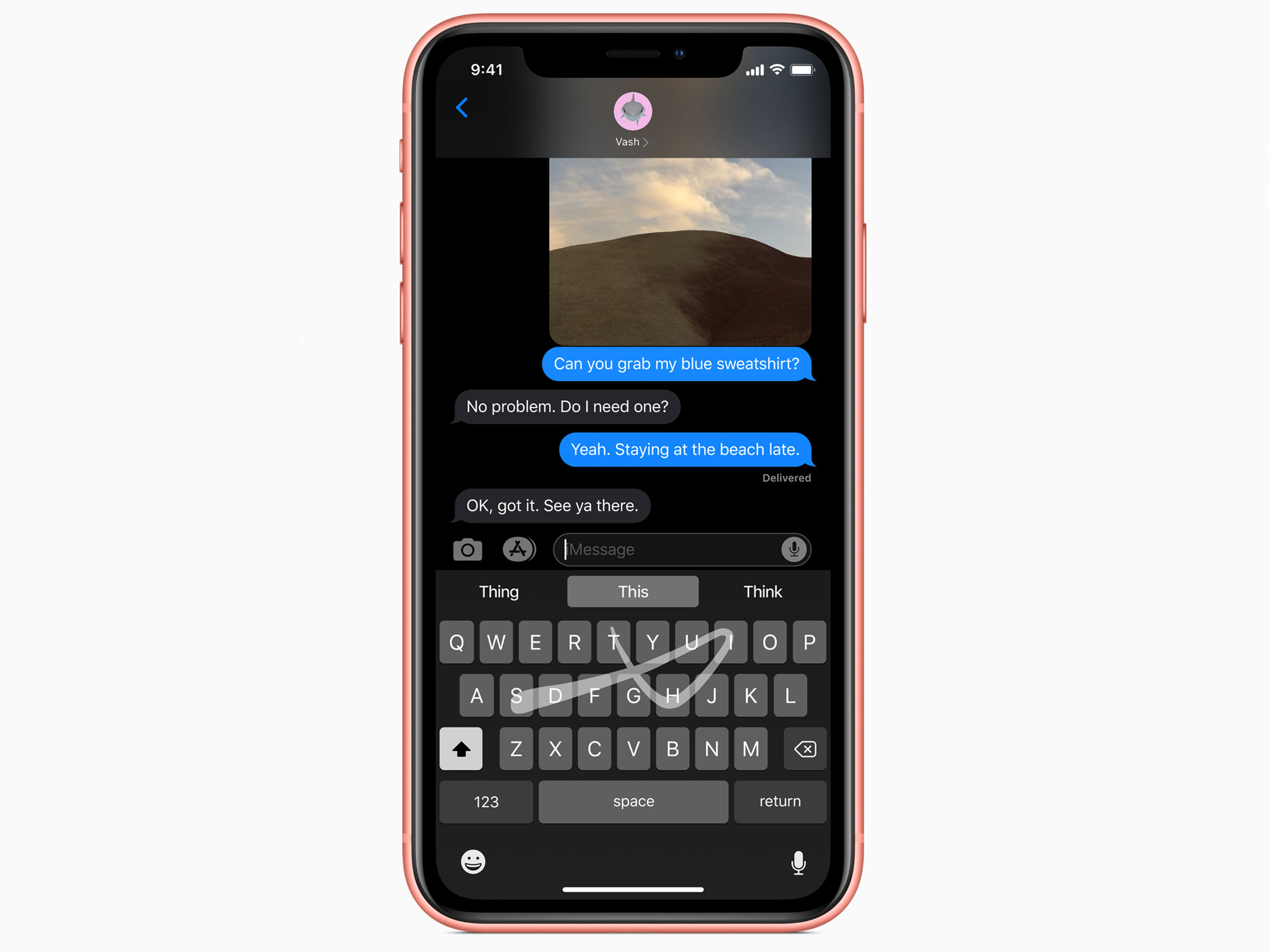 iOS 13 Quickpath typing