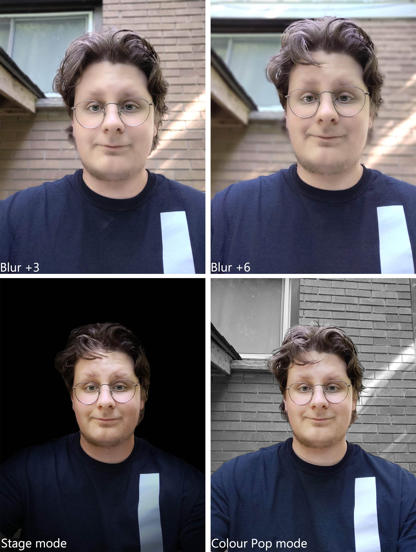 Moto Z4 portrait mode effects