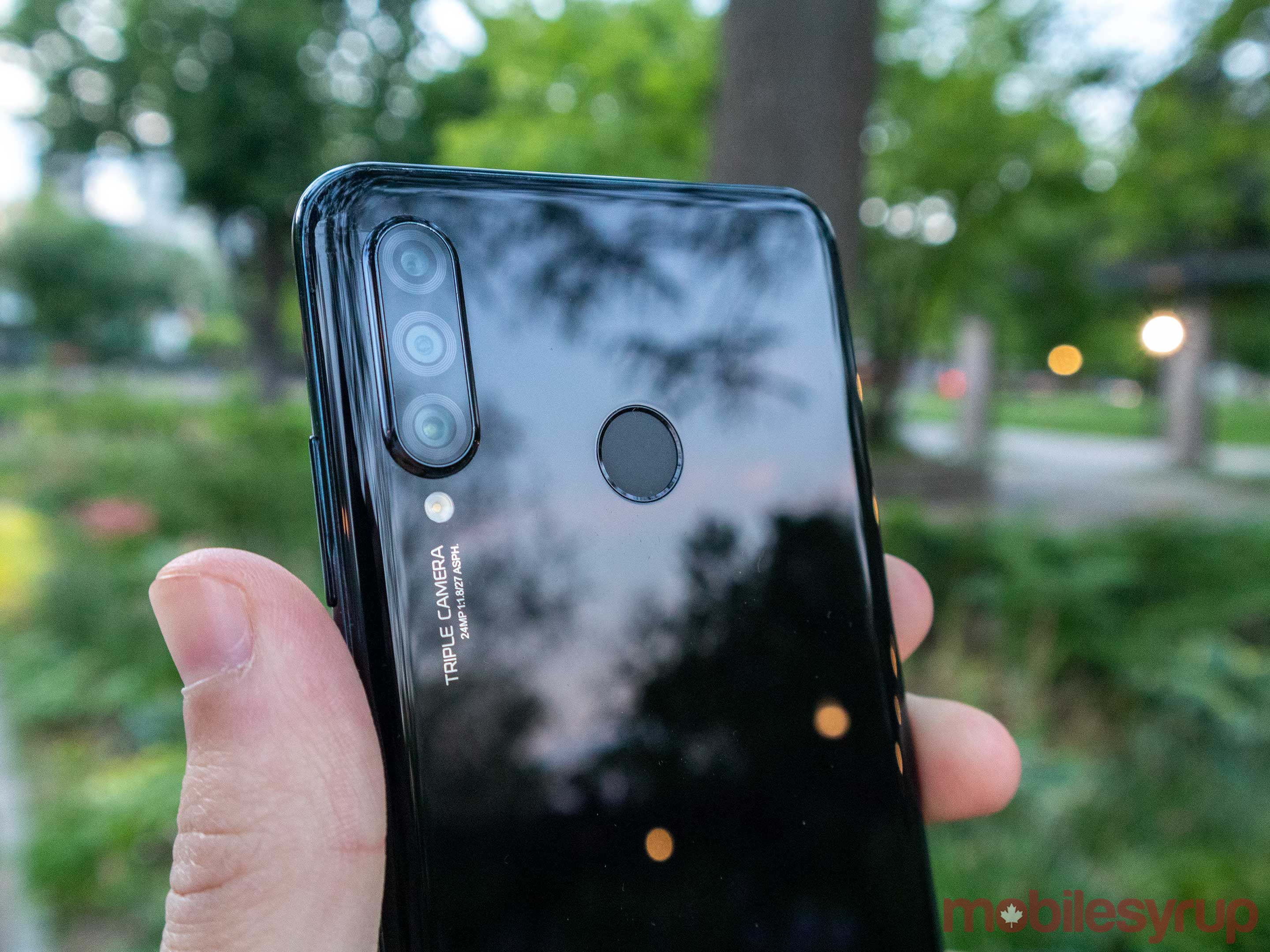 24MP Color : Black CAOMING Battery Back Cover with Camera Lens for Huawei P30 Lite 