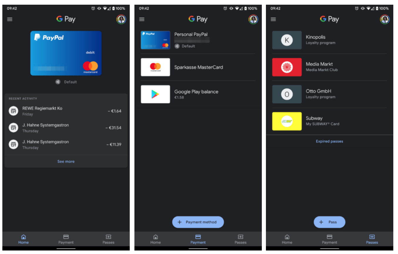 Google pay версии. Шторка оплаты Google Play. Тёмный режим андроид 9. Google pay на русском языке. Главный экран мобильного приложения Google pay.