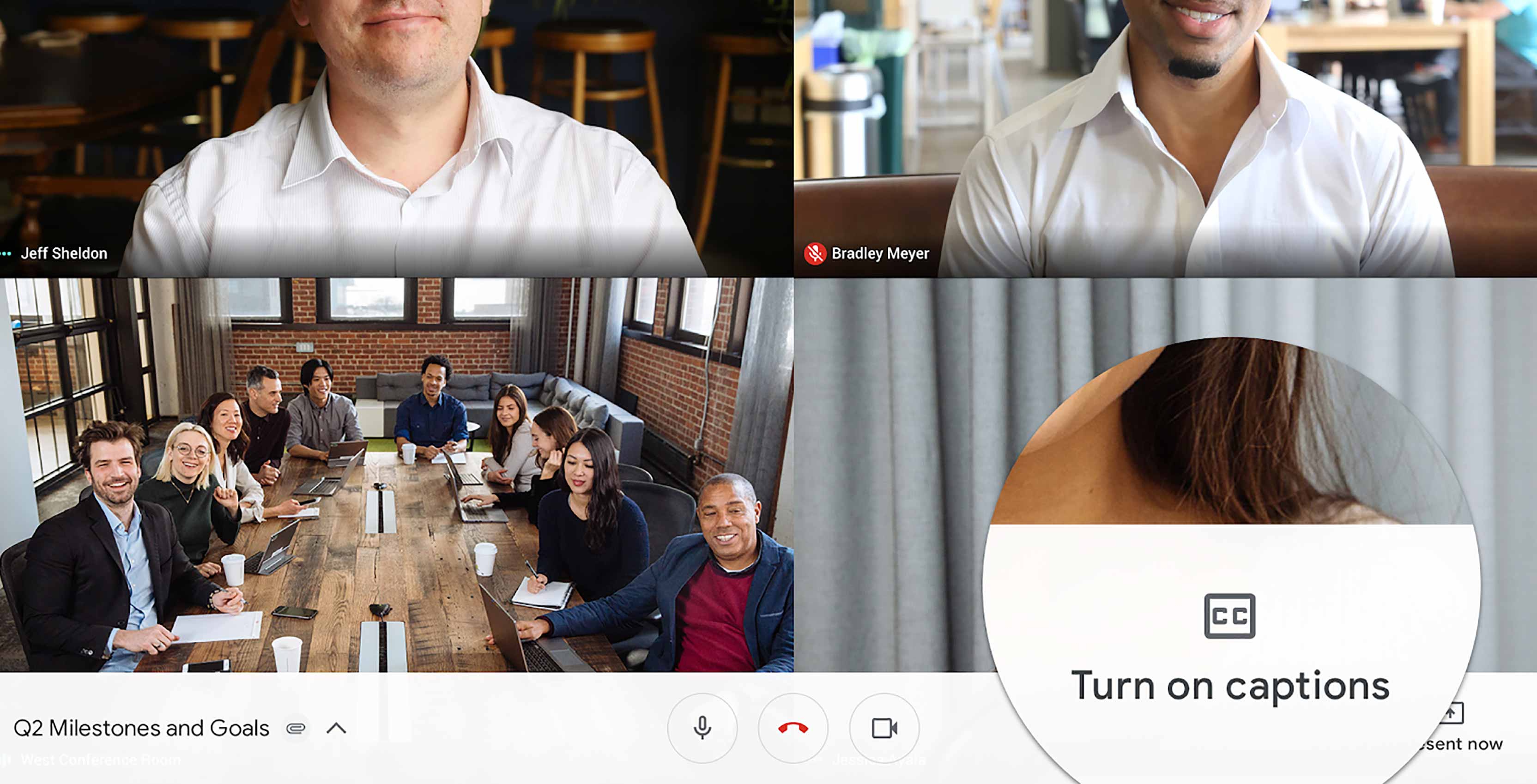 Google Hangouts Meet Live Captions