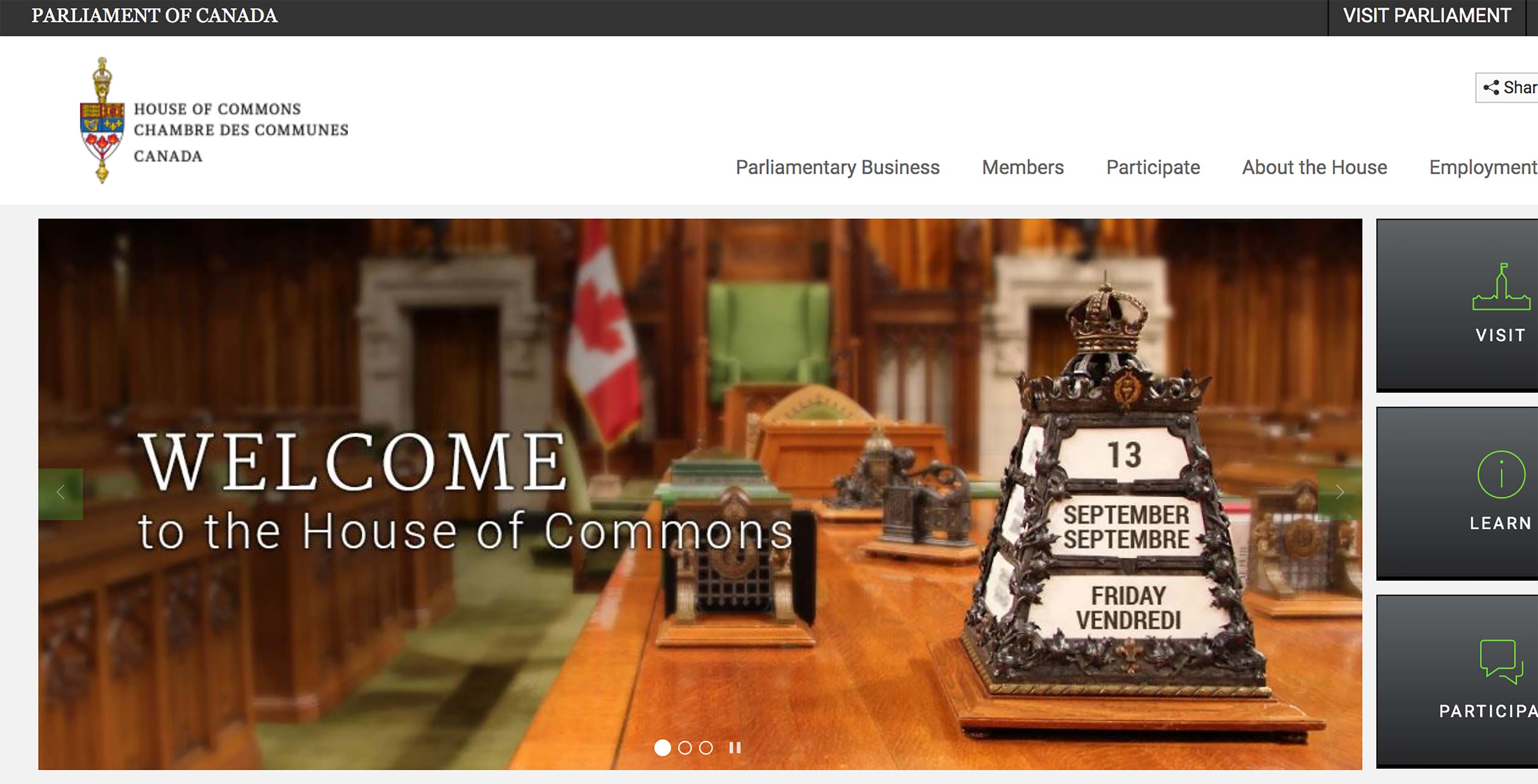 House of Commons website