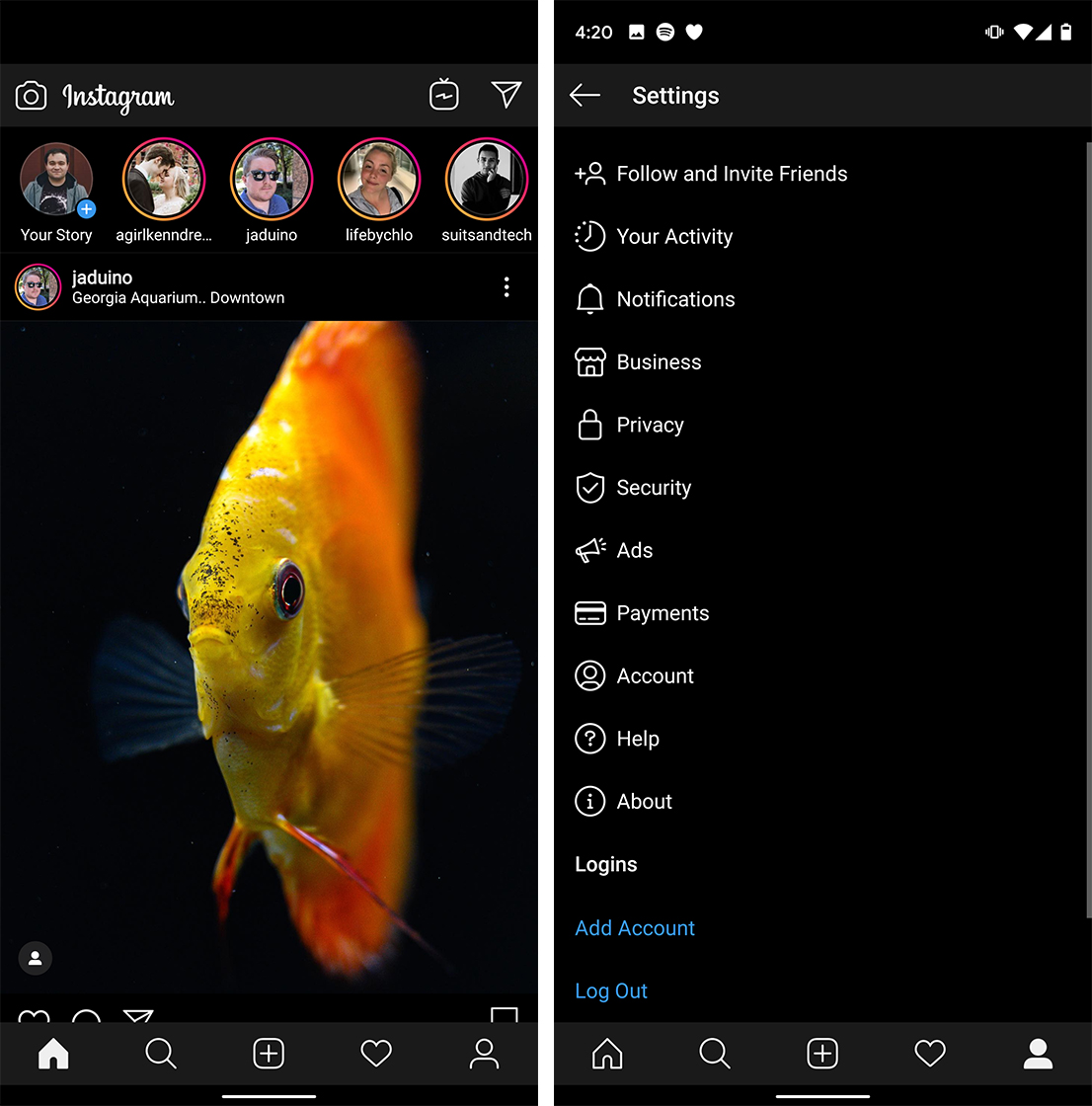 Instagram Dark Mode Android Aktivieren