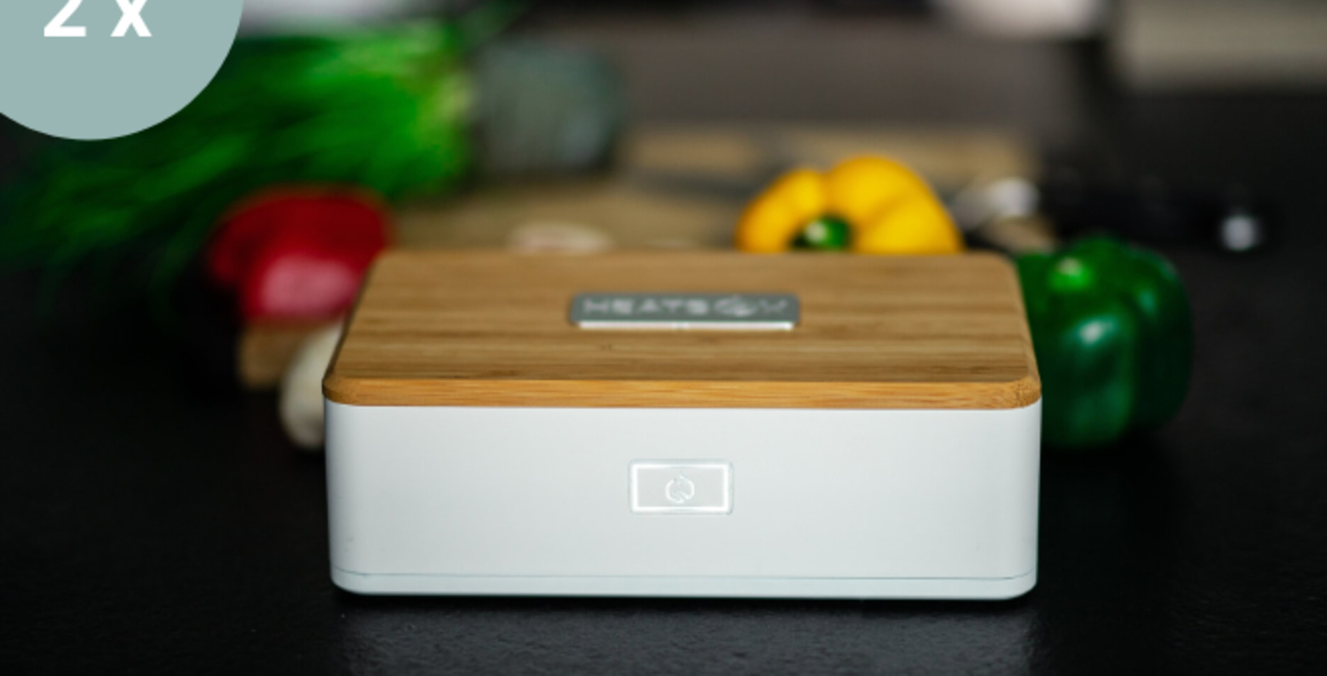 The Heatbox is a self-heating lunchbox that uses steam