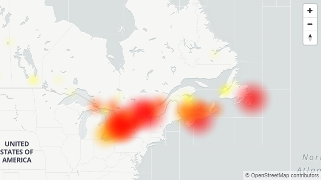 Bell outages