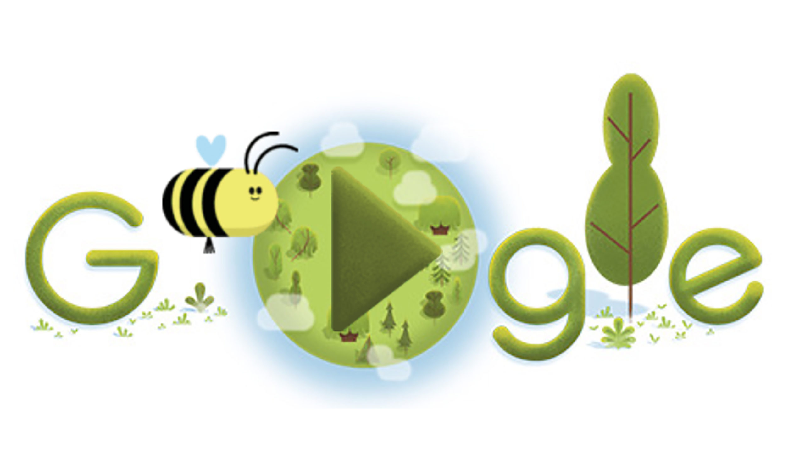 Google Doodle kicks off Earth Day celebration with an educational game  about honeybees