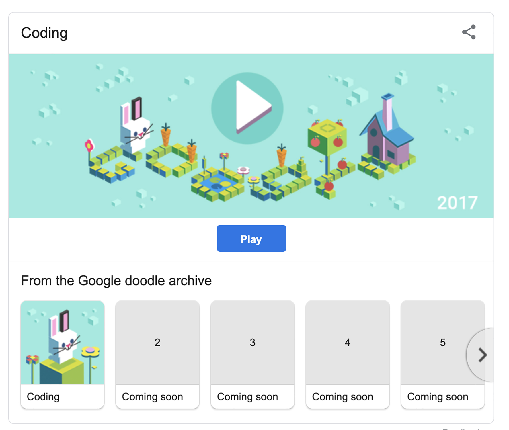 Google is bringing back a popular Doodle game every day