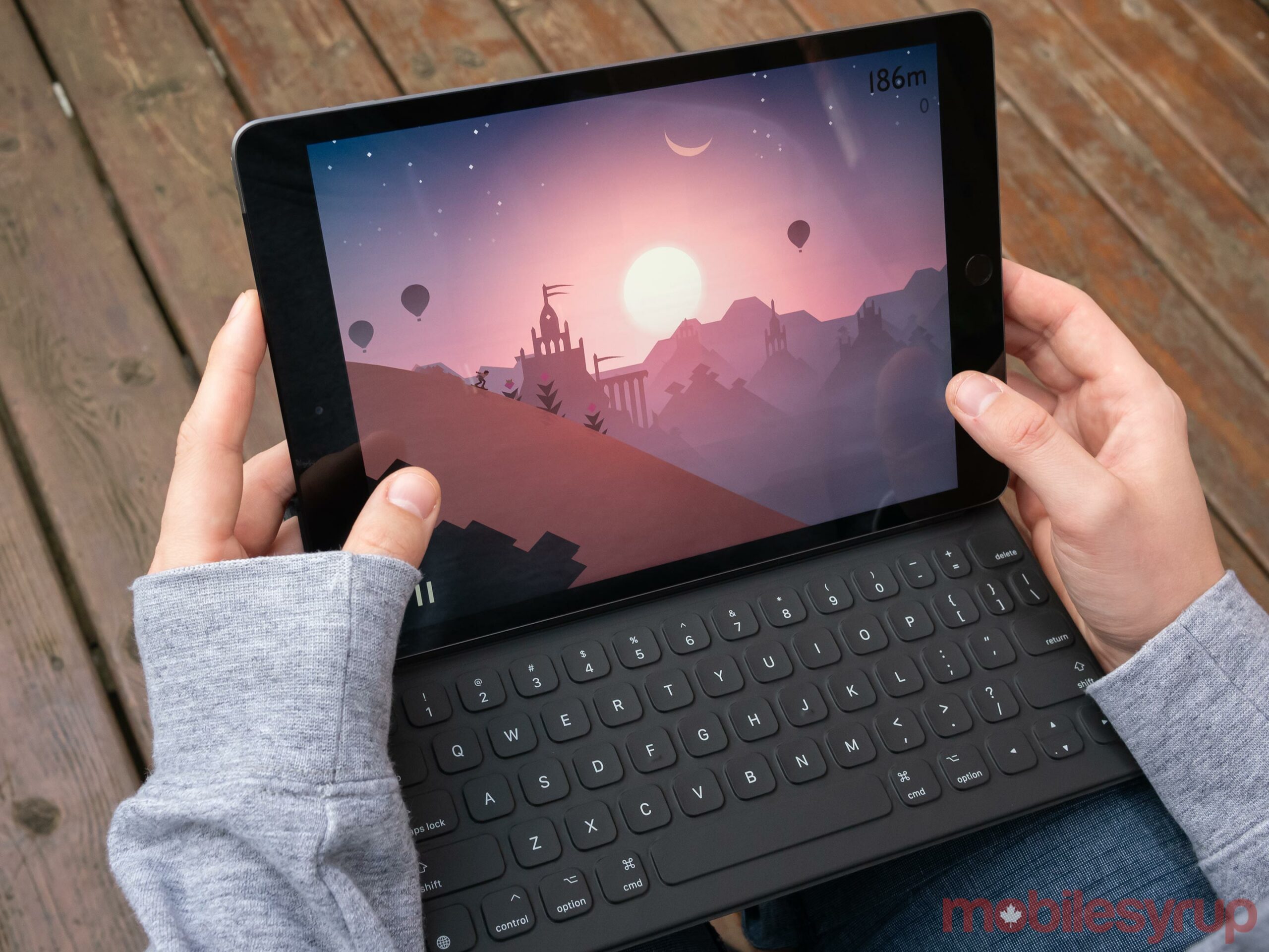 iPad (2020) playing Alto's Odyssey