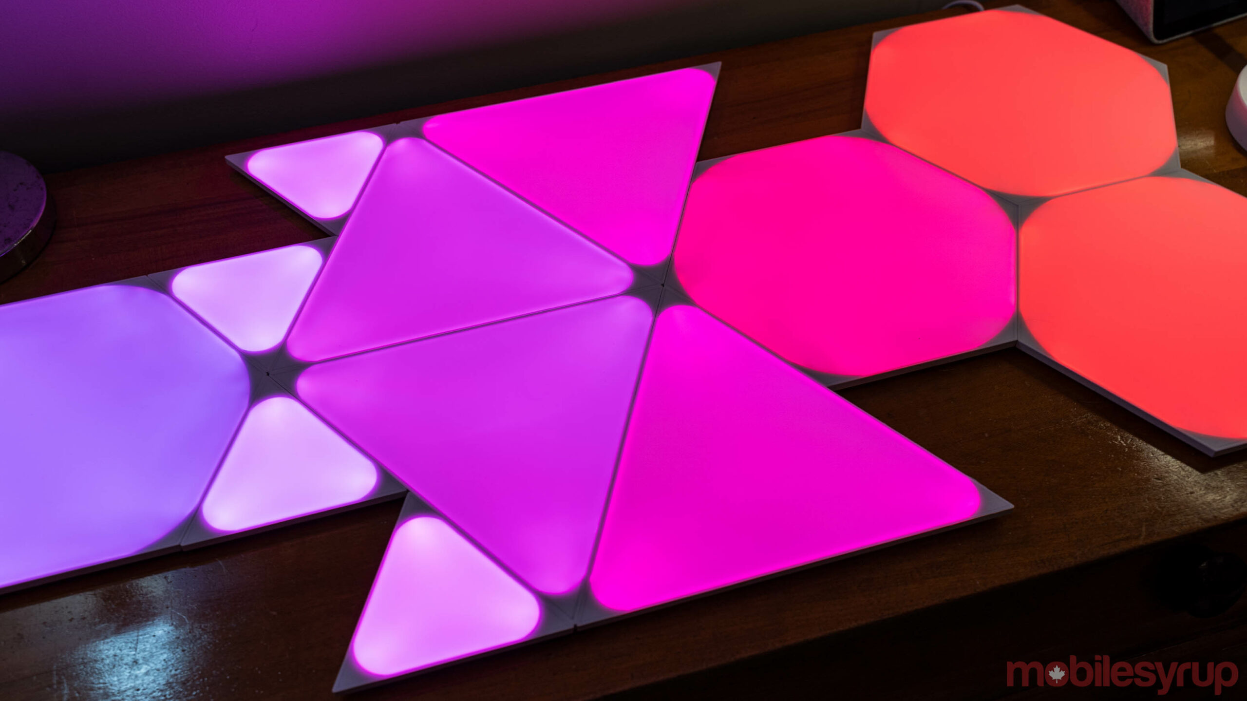 Nanoleaf Shapes with Triangles, Mini Triangles and Hexagons