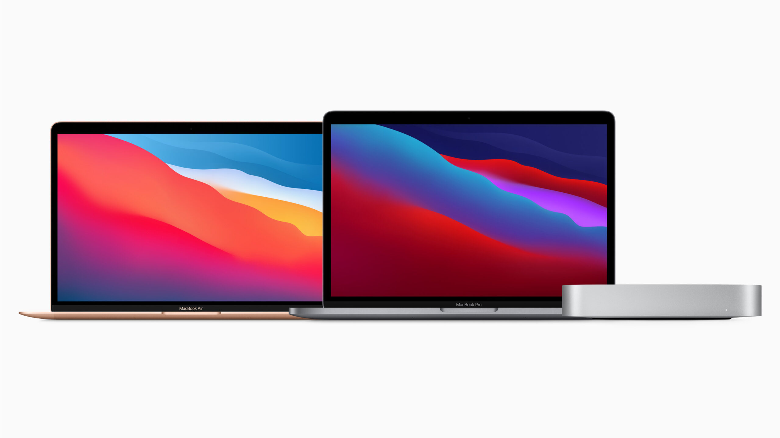 MacBook Air, MacBook Pro and Mac mini