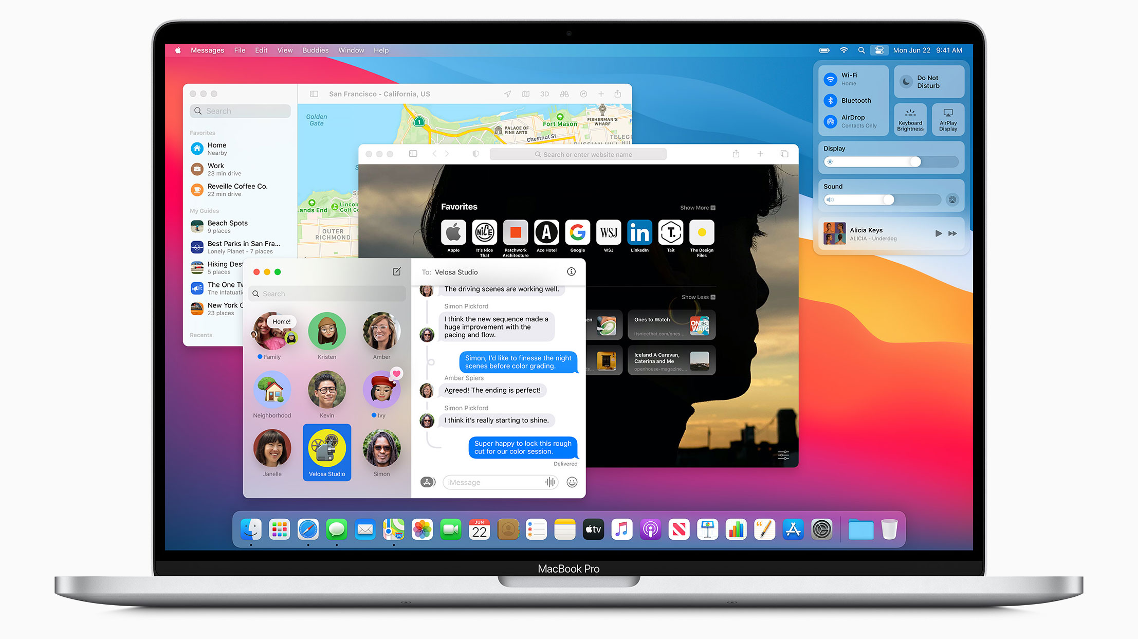 MacBook Pro running macOS Big Sur