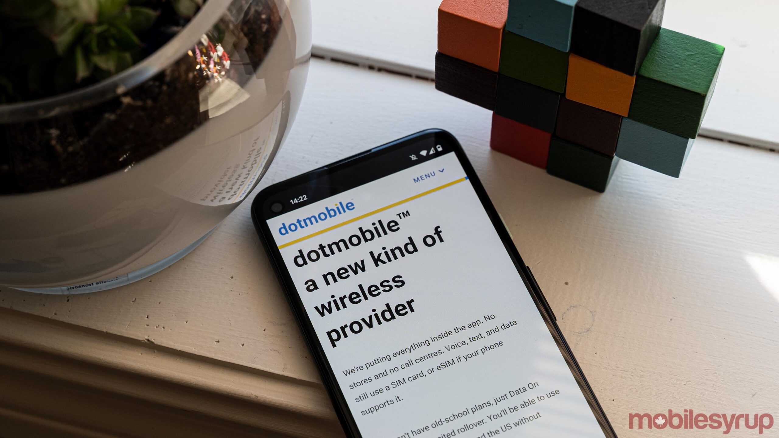 dotmobile website on Android