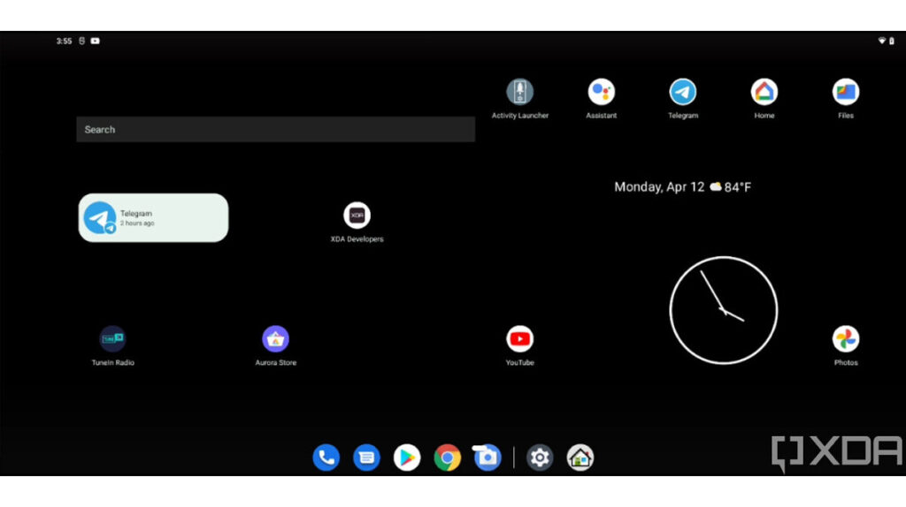 Tablet dual screen homepage