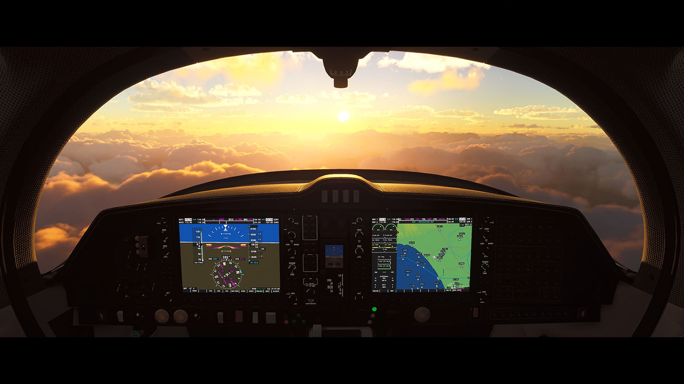 Microsoft Flight Simulator cockpit