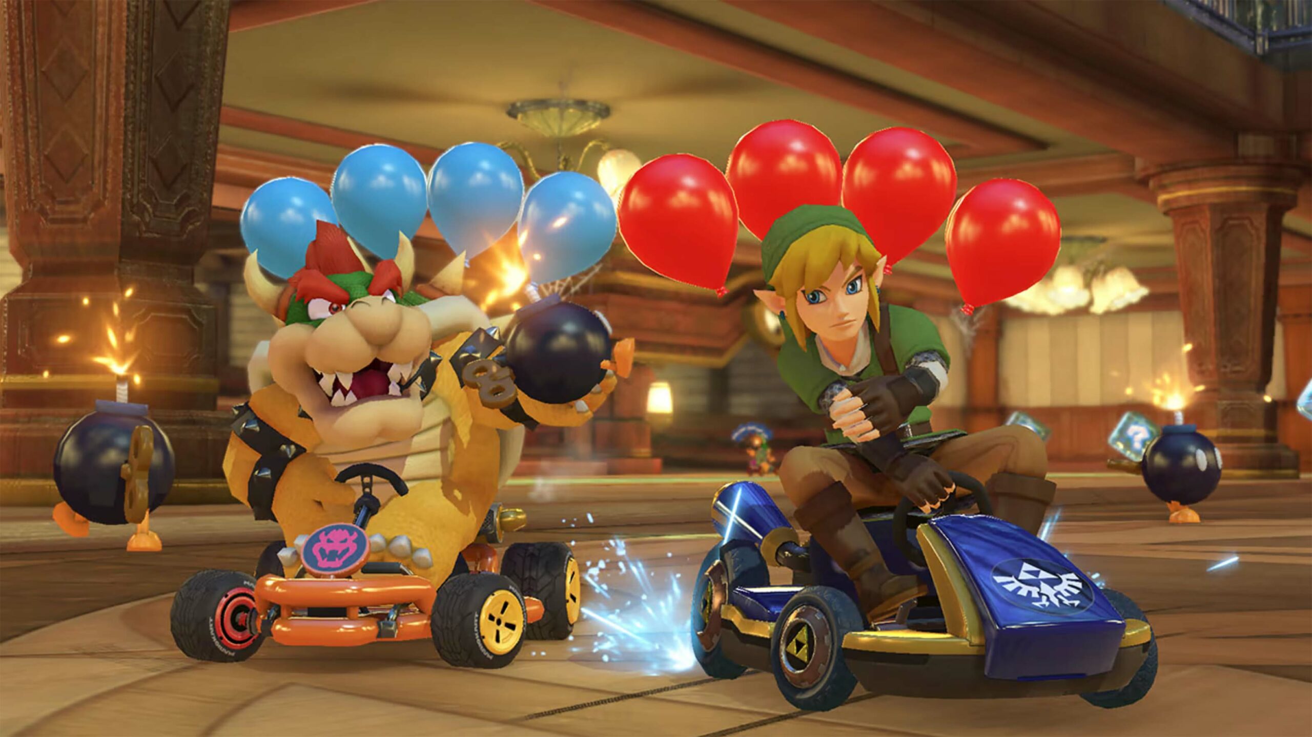 Mario Kart 8 Deluxe Bowser and Link