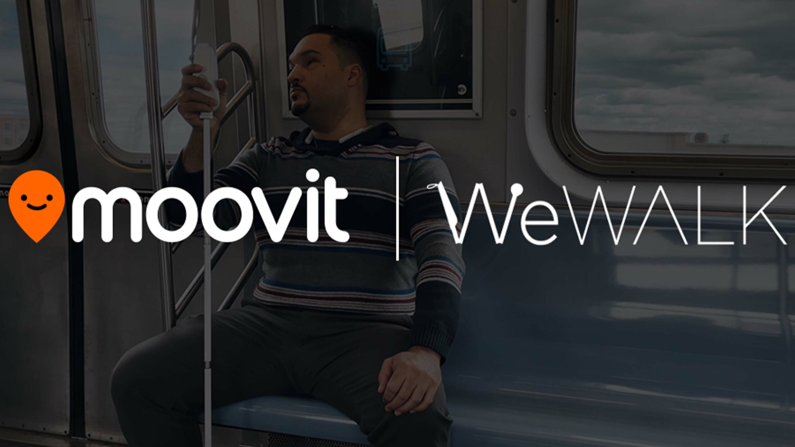 Moovit and WeWalk logos