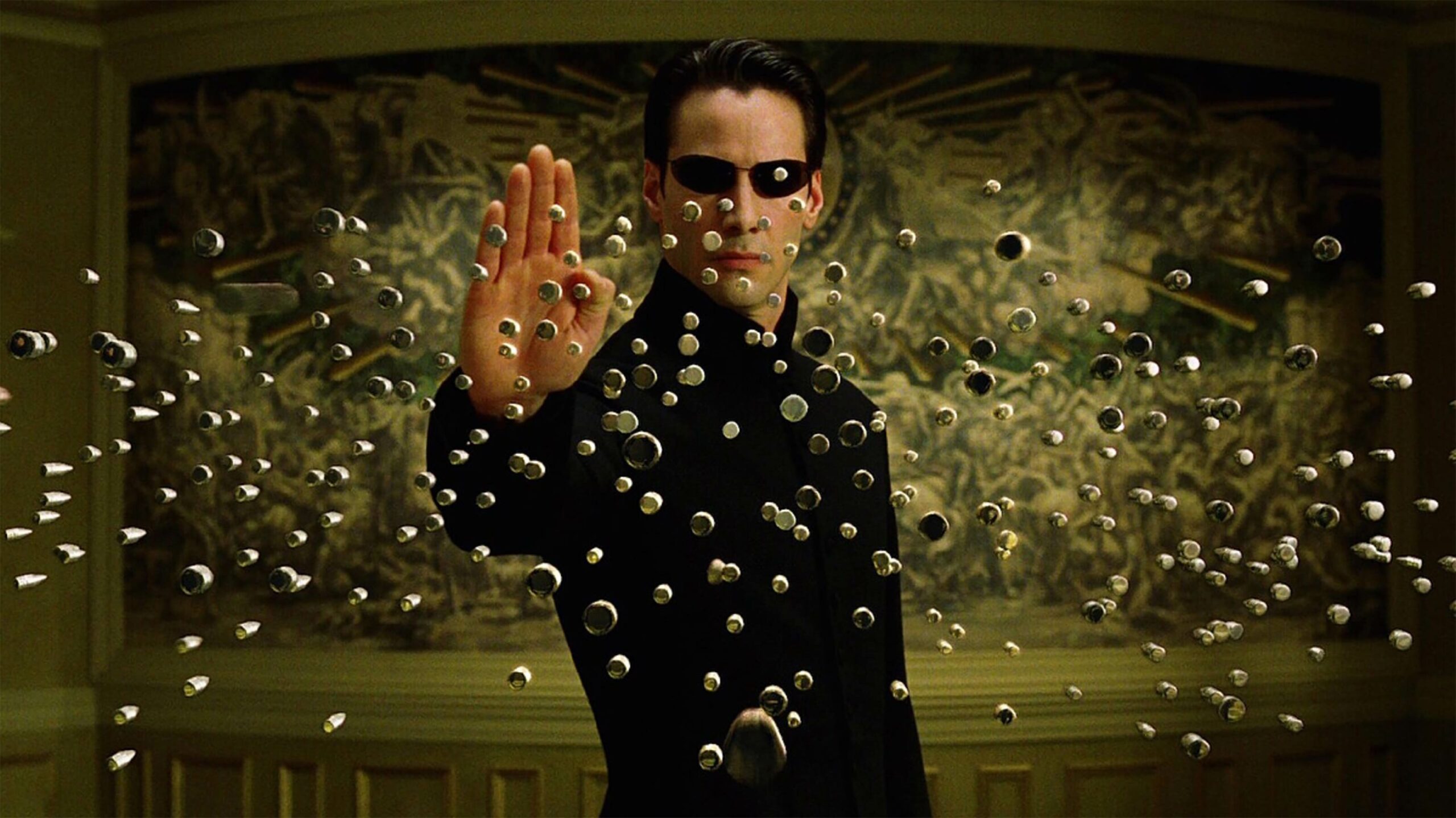 The Matrix Keanu Reeves bullets