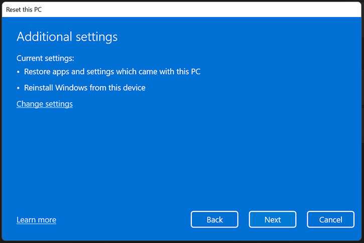 Windows Reset Tool 0003 3