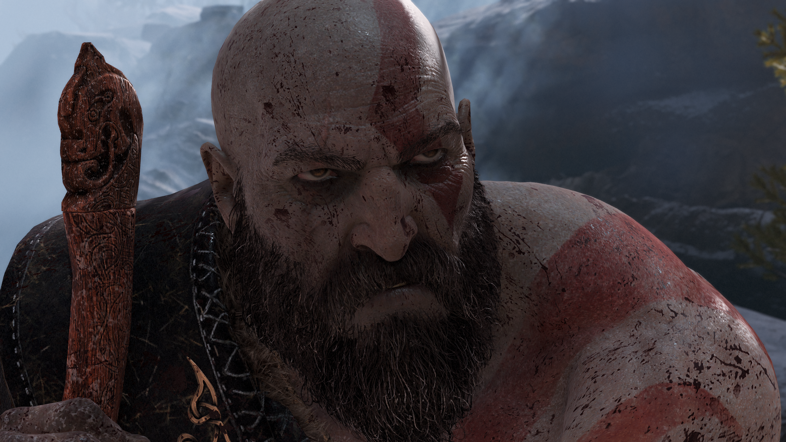 Kratos High Detail Face