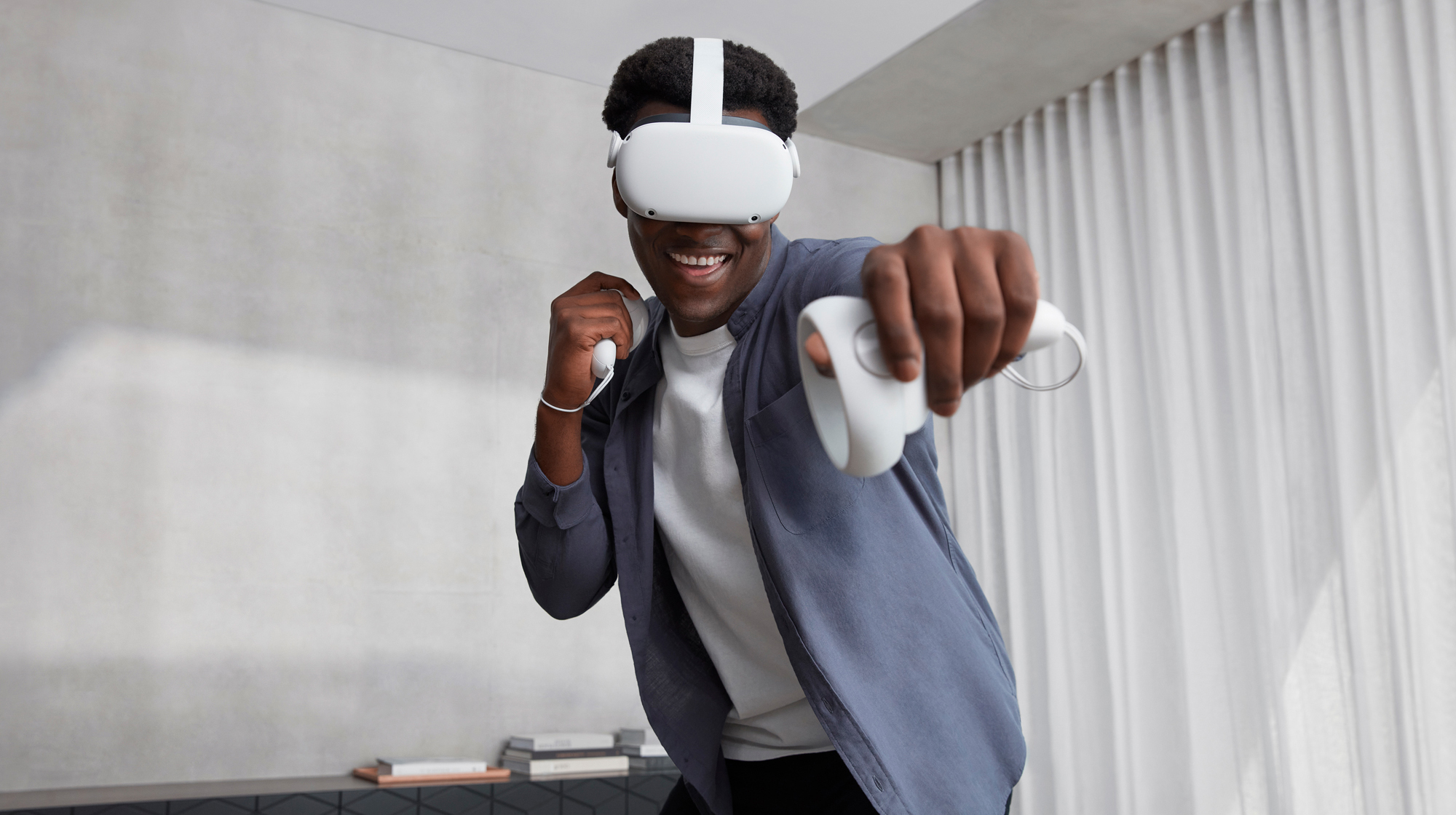 Oculus Quest 2 On Head
