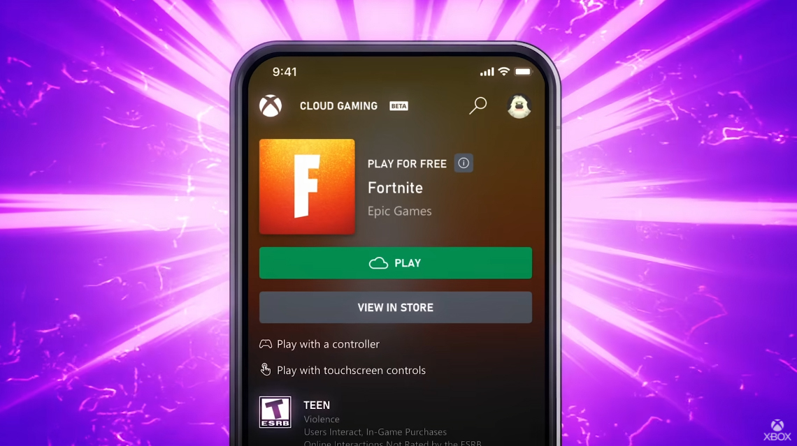 You can now play Fortnite on your iOS device through Xbox Cloud Gaming