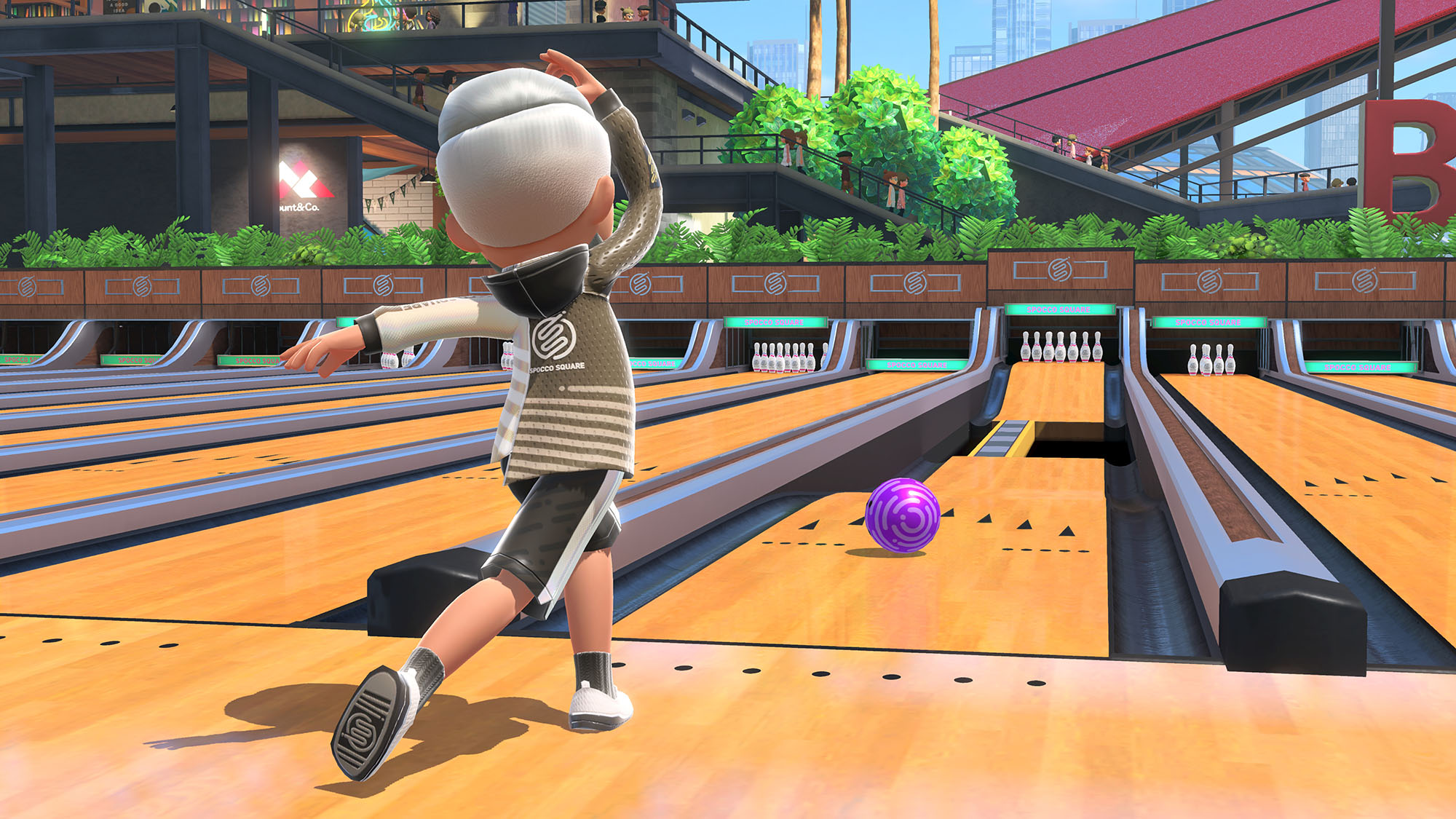 Switch Sports bowling 