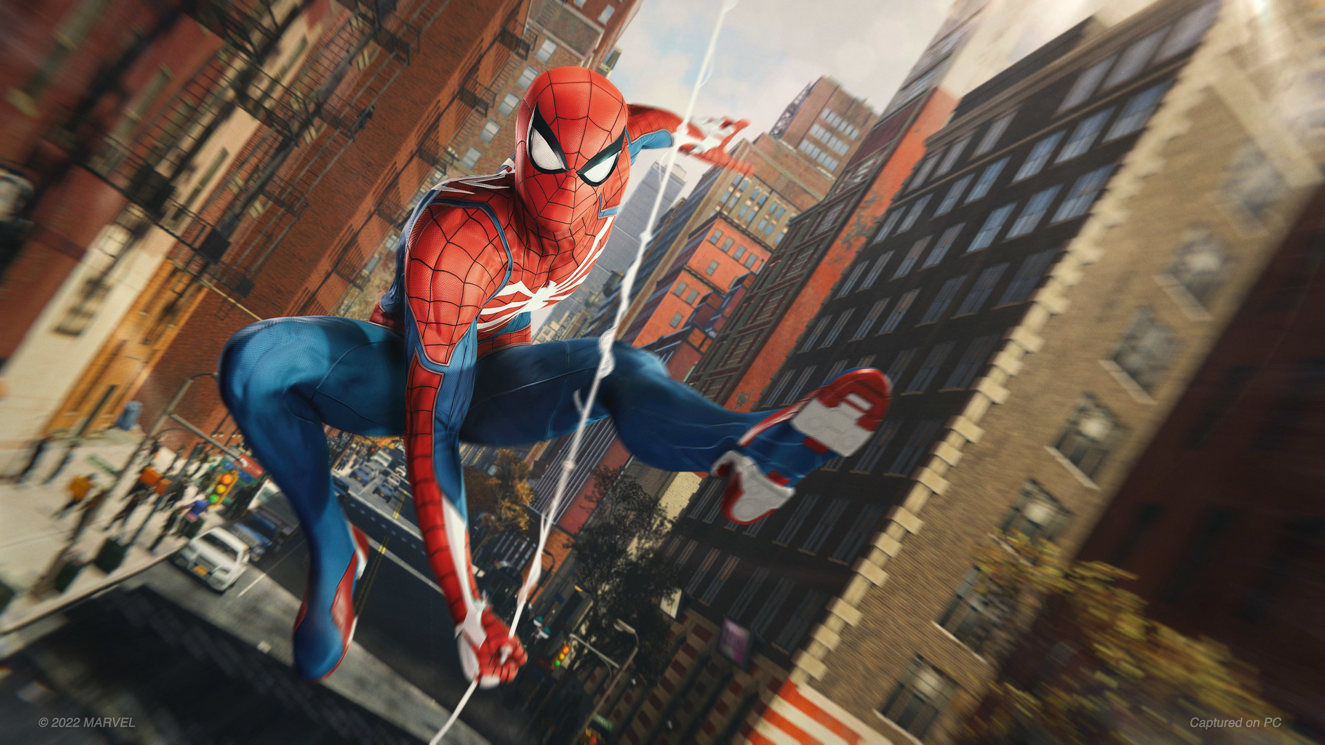 Marvel's Spider-Man Remastered PC swinging