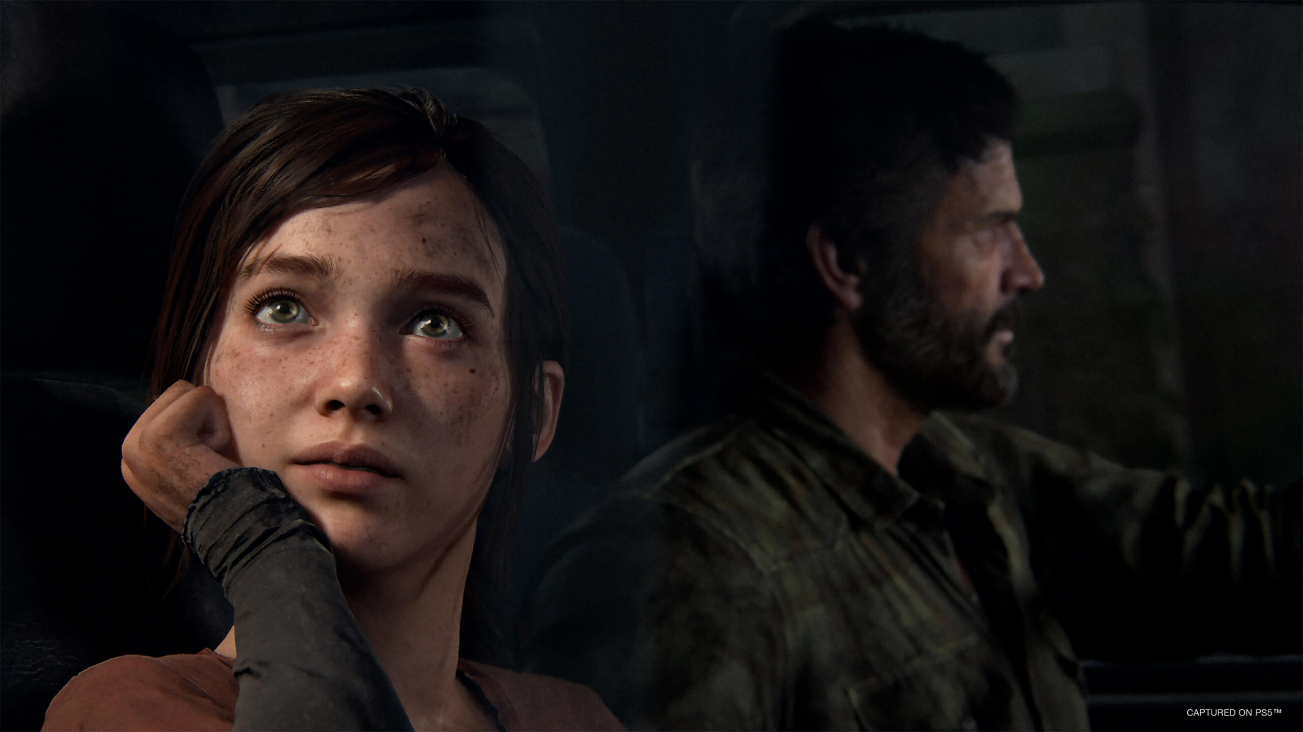 The Last of Us Part 1 Joel and Ellie in car