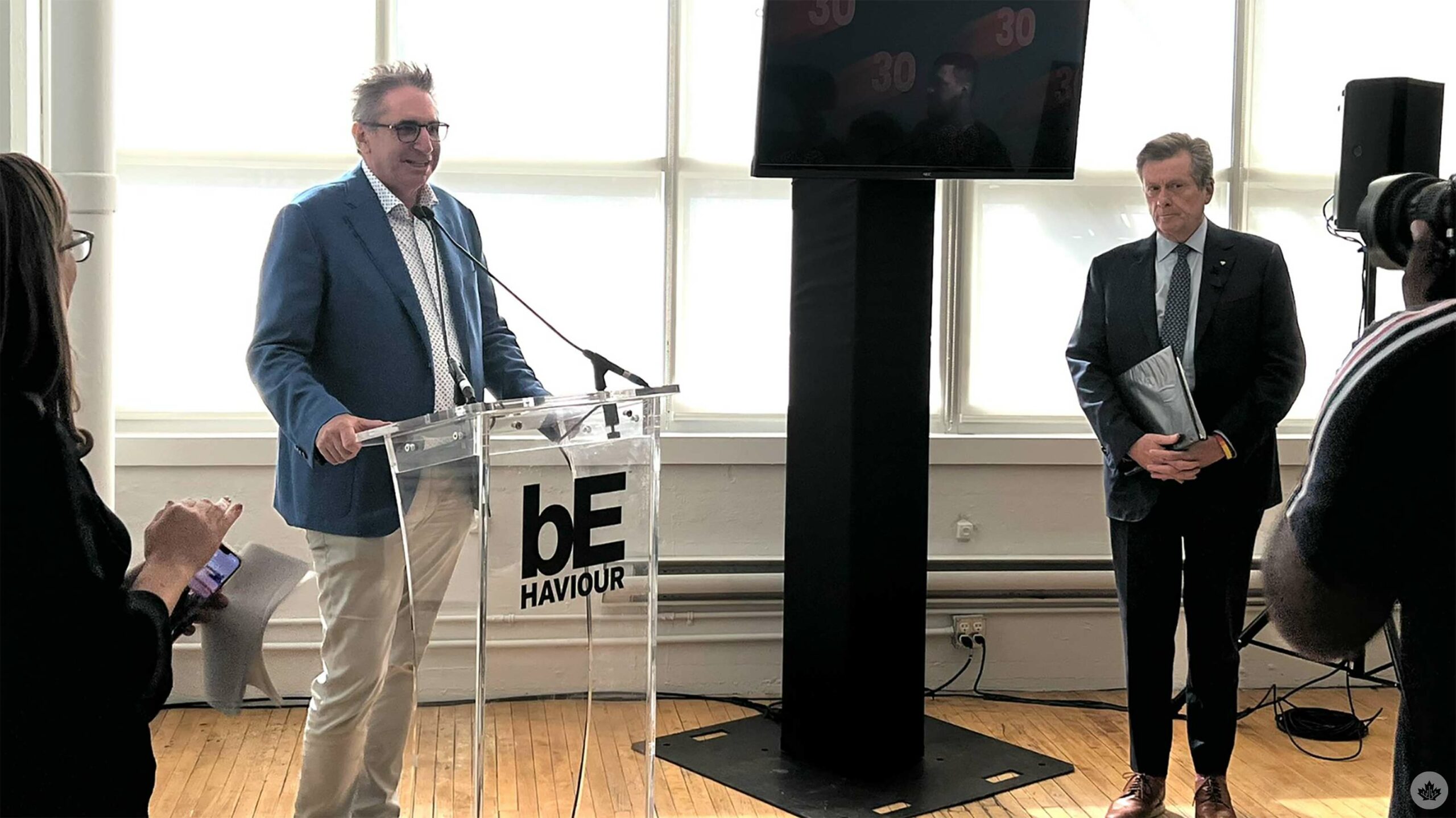 Behaviour Interactive Toronto opening with CEO Remi Racine and Toronto Mayor John Tory