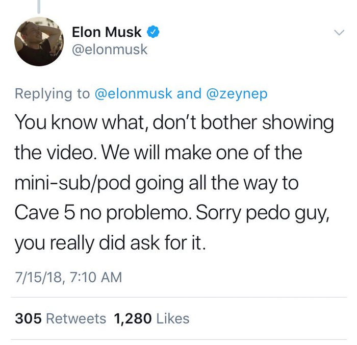 Elon Musk pedo guy tweet